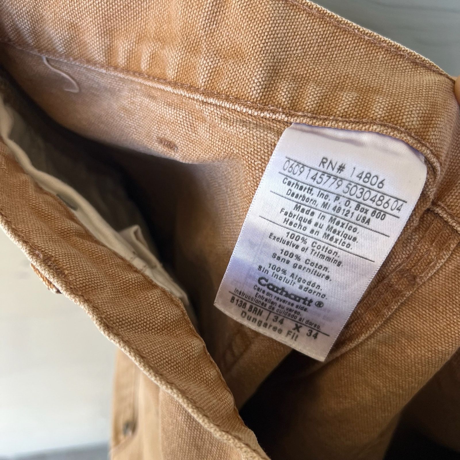 Carhartt × Vintage Carhartt brown double knee work wear carpenter pants Size US 33 - 5 Thumbnail