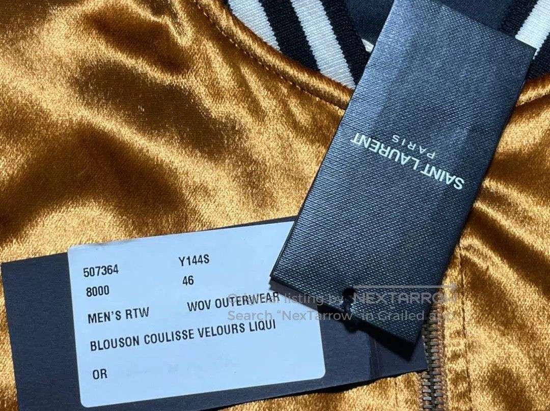 Yves Saint Laurent saint laurent velvet cotton bomber jacket. Size US M / EU 48-50 / 2 - 4 Thumbnail