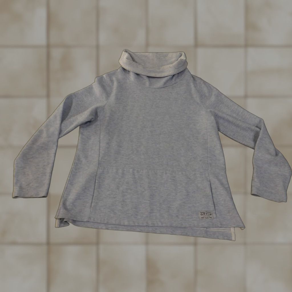 Orvis Orvis Sweater Women M Blue Pullover Raglan Sleeve Turtleneck Knit Stitch Stretch Casual Outdoor pullover Cotton Polyester Pullover Size M / US 6-8 / IT 42-44 - 1 Thumbnail