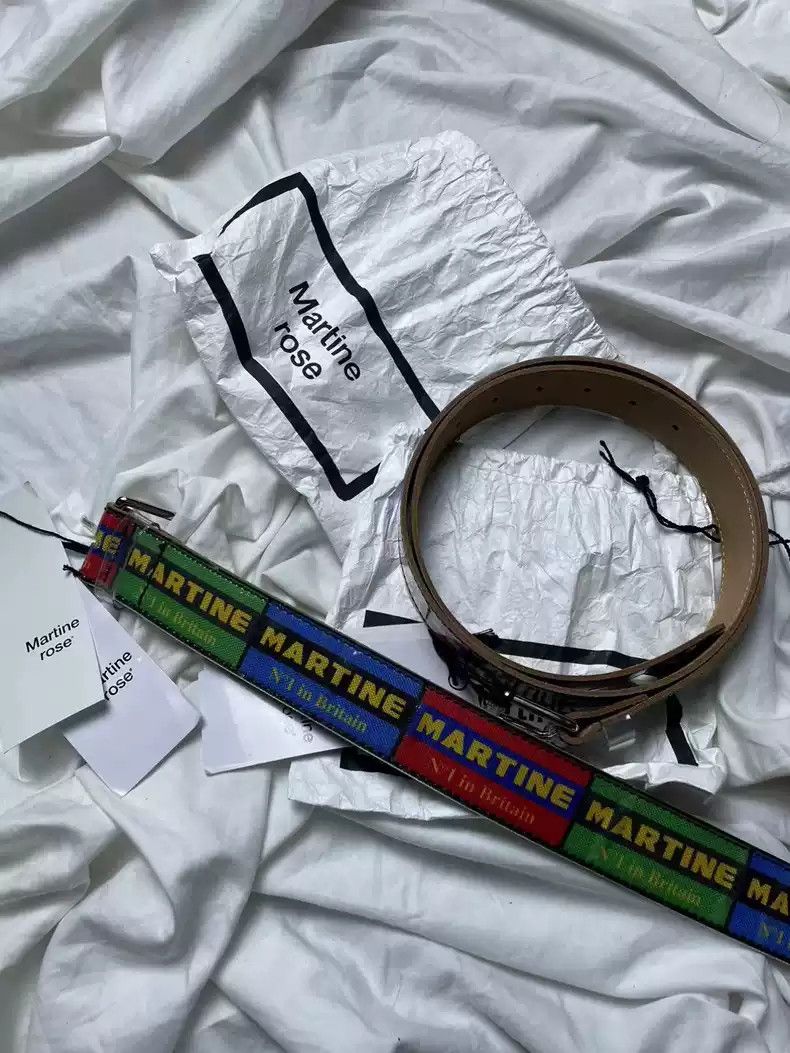 Pre-owned Martine Rose 24ss Color Label Belt Belt In Multicolor