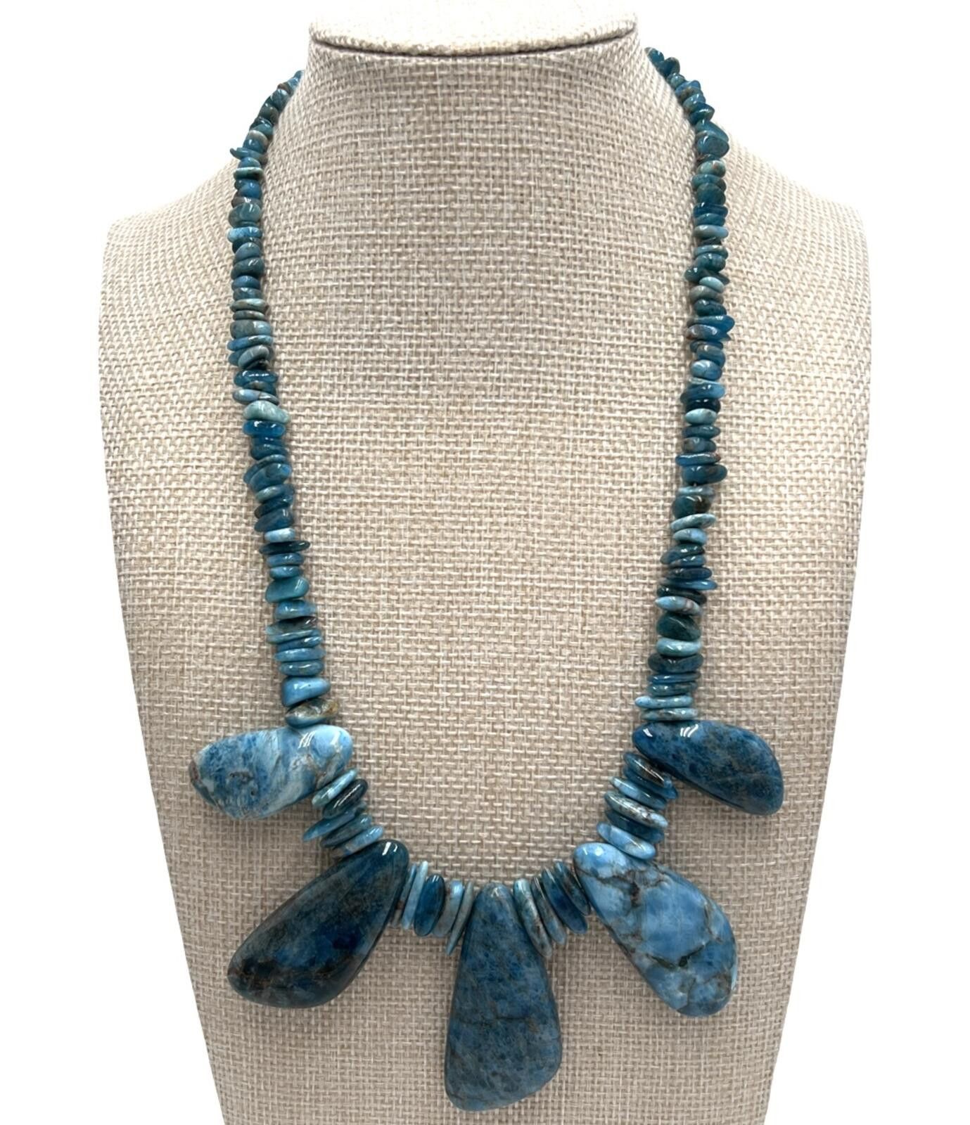 Other DTR Jay King Sterling Silver Blue Apatite Beaded Necklace Size ONE SIZE - 1 Thumbnail