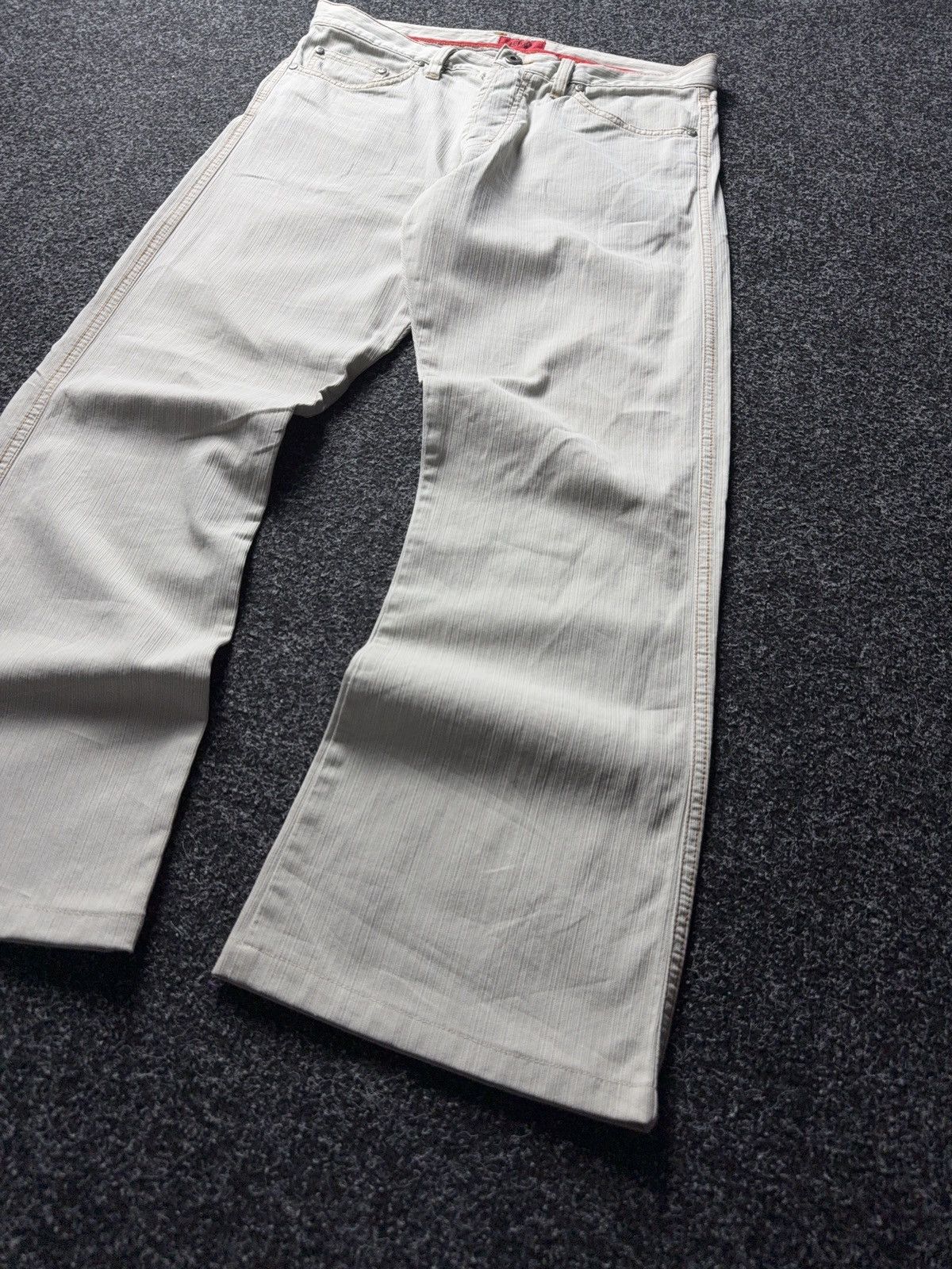 Hugo Boss Luxury 90s Retro Y2K Vintage HUGO BOSS Ivory Jeans Straight Size US 34 / EU 50 - 3 Thumbnail