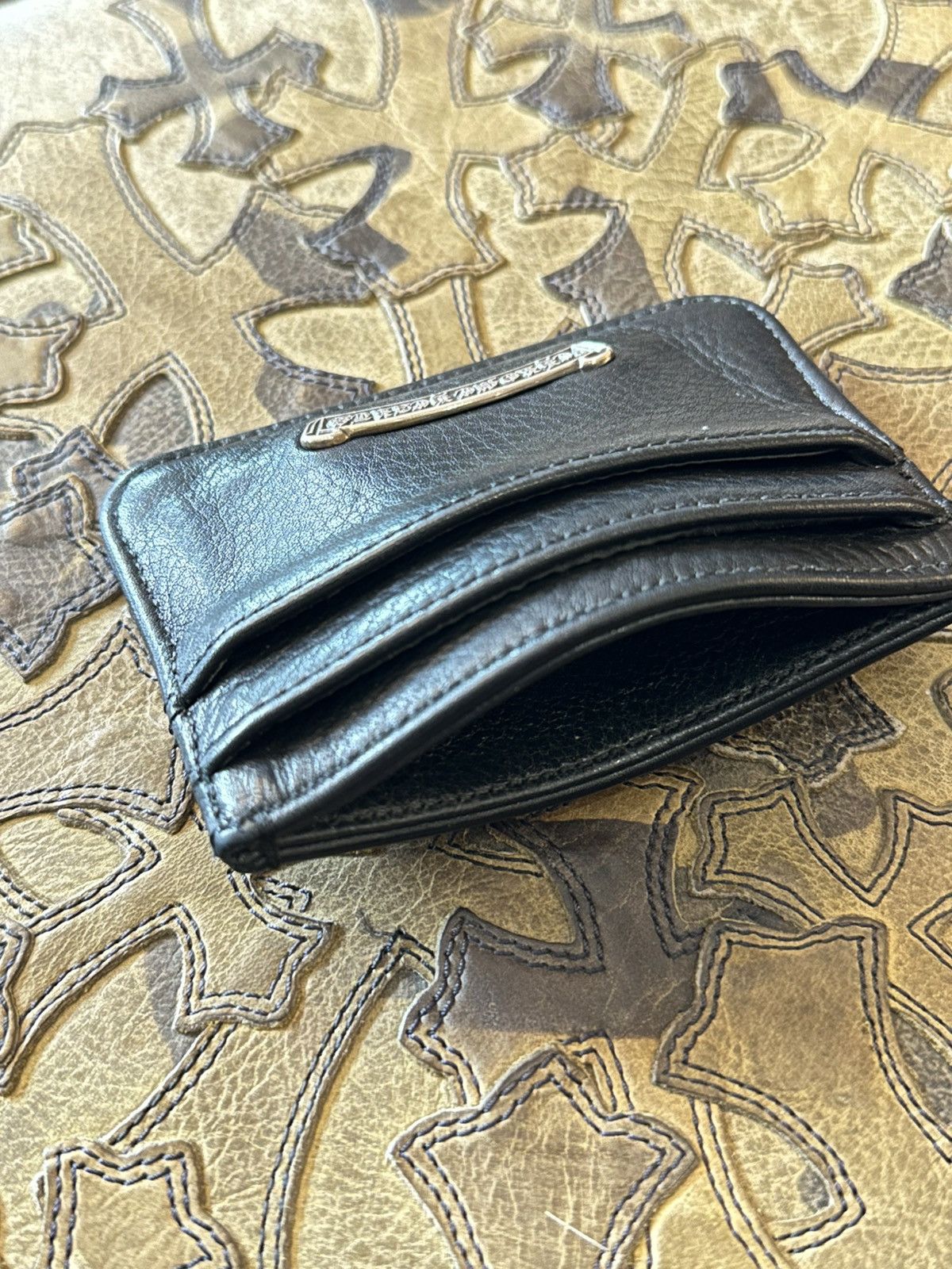 Chrome Hearts CHROME HEARTS PONY HAIR GRINCH GREEN PATCH WALLET Size ONE SIZE - 3 Thumbnail