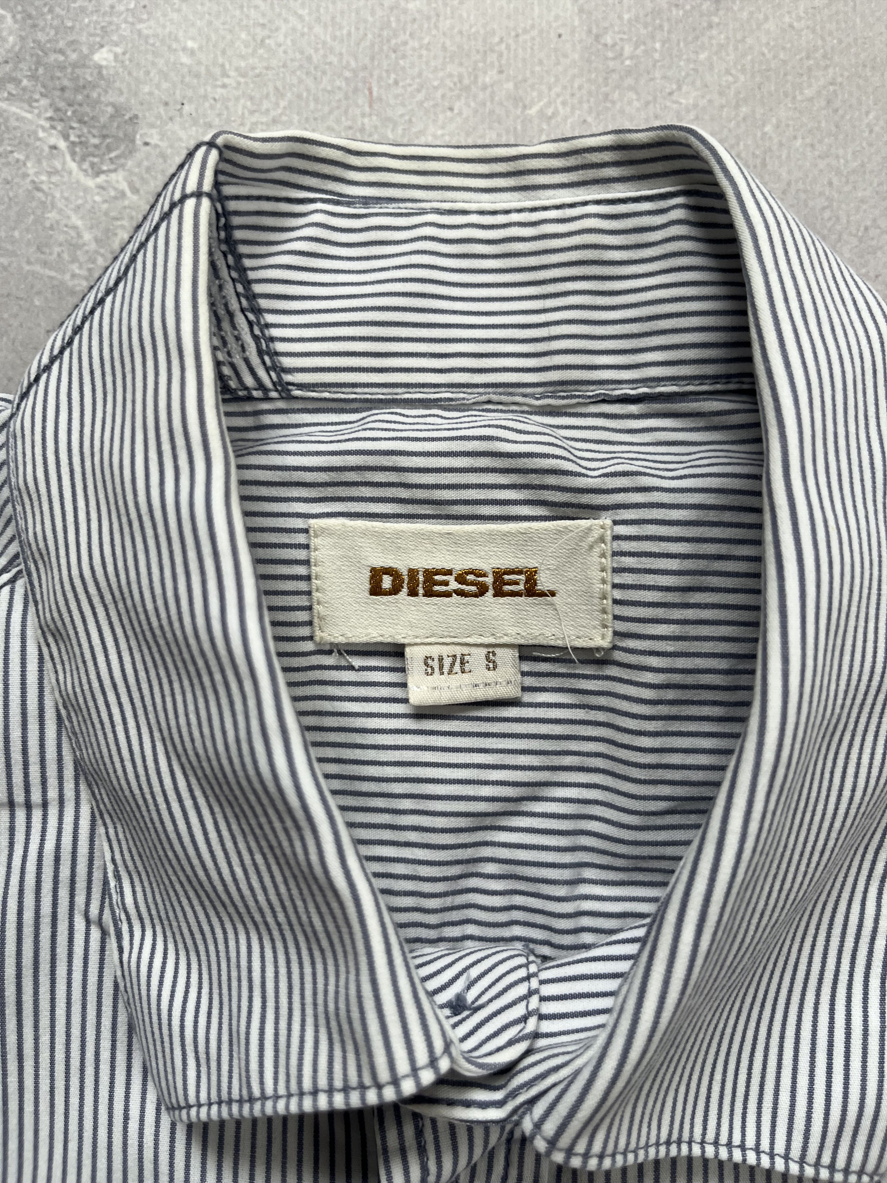 Diesel RARE Diesel DEPT. LIQUID SPACE Striped Button Up Shirt Size US S / EU 44-46 / 1 - 3 Thumbnail