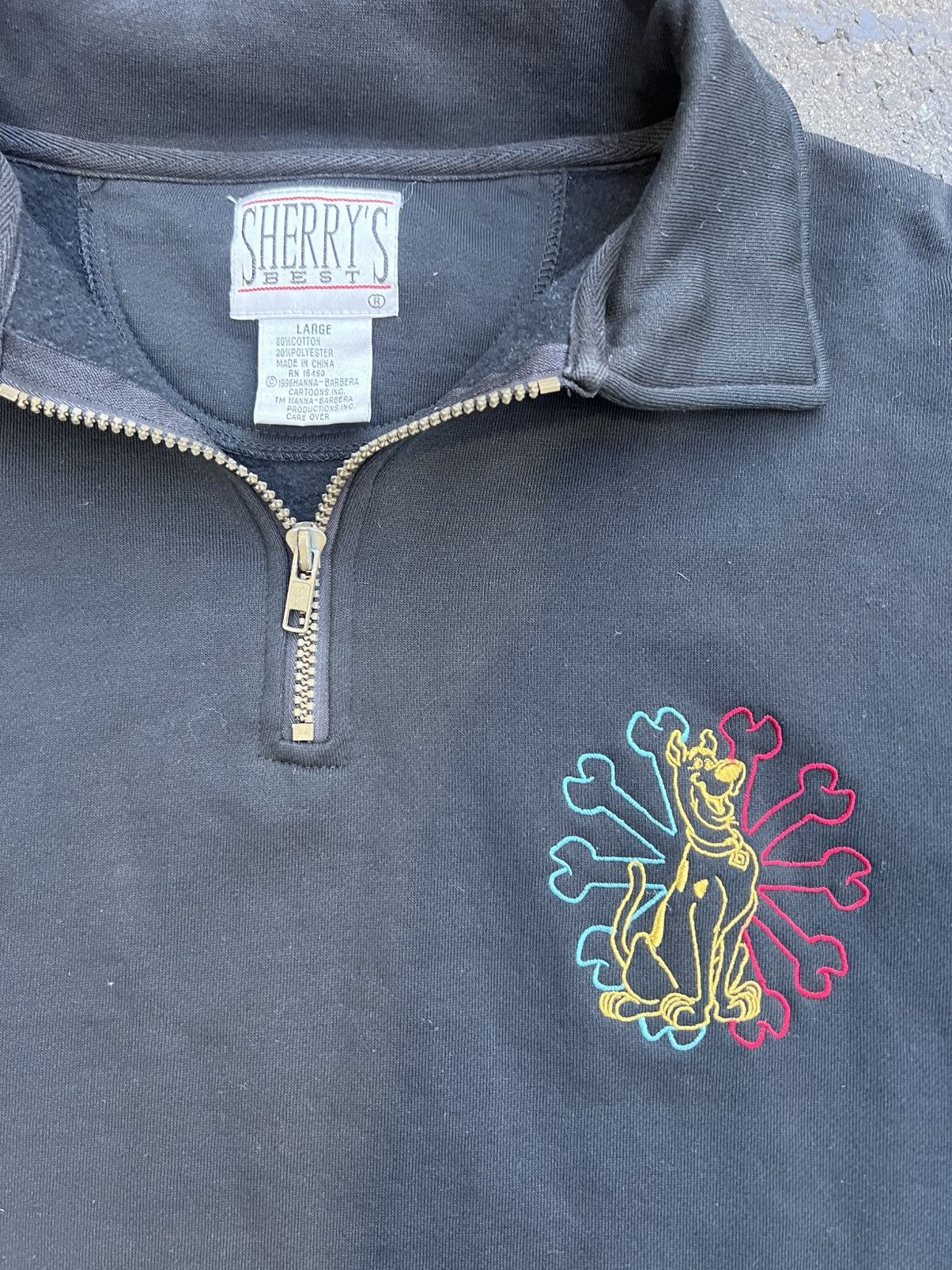 Vintage Vintage Scooby Doo embroidered quarter zip Size US L / EU 52-54 / 3 - 2 Thumbnail