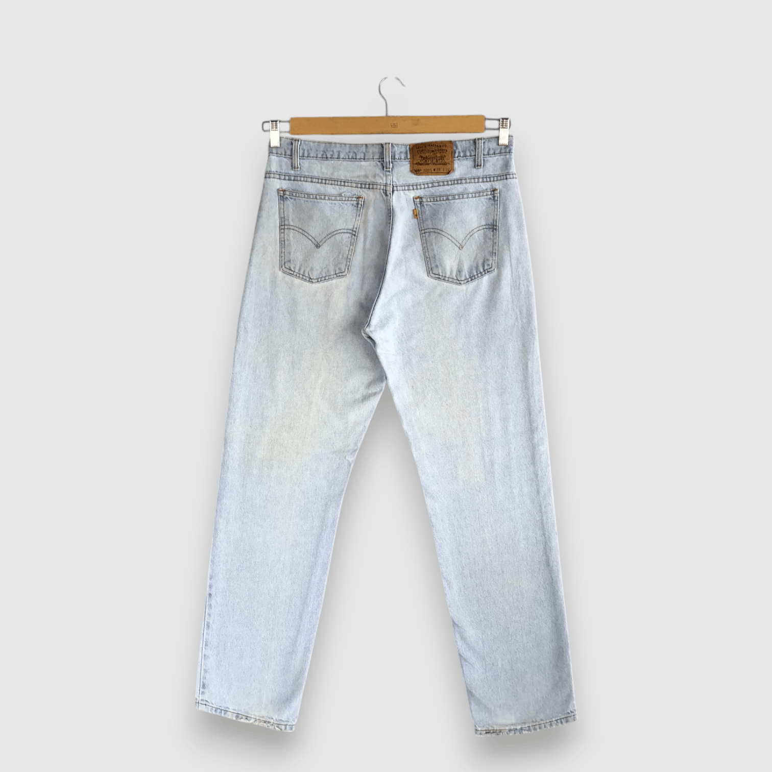 Levi's Vintage 90s Levis 505 Sun Faded Jeans Levis Light Wash Denim Size US 34 / EU 50 - 2 Thumbnail