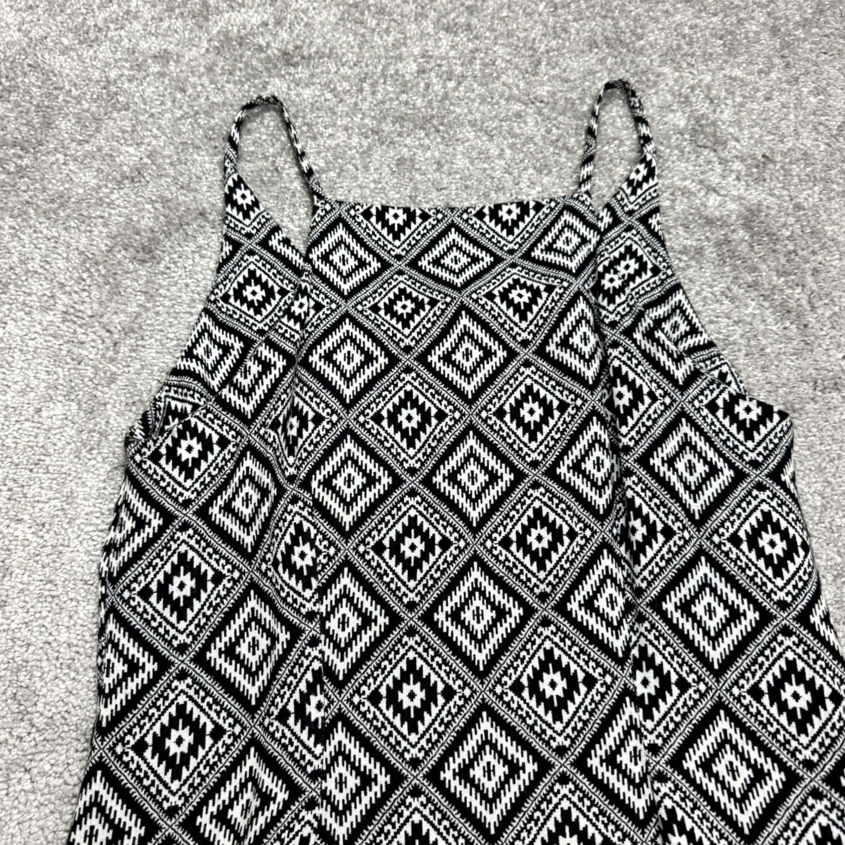 Vintage Seafolly Australia Geometric Halter Maxi Dress Womens XS Black White Sleeveless Size XS / US 0-2 / IT 36-38 - 4 Thumbnail