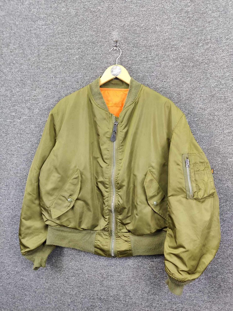Alpha Industries Vintage Alpha Industries Ma-1 Flight Bomber Jacket Size US L / EU 52-54 / 3 - 2 Thumbnail