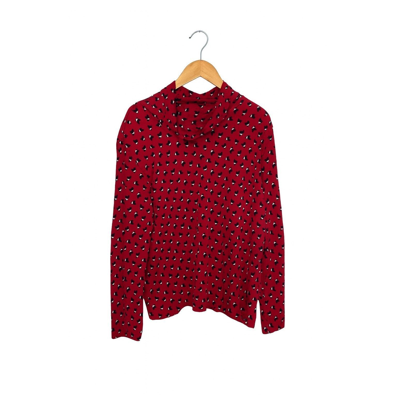 Other Holiday Editions Women’s XXL Red Scotty Dog Print Turtleneck Size XXL / US 16-18 / IT 52-54 - 3 Thumbnail