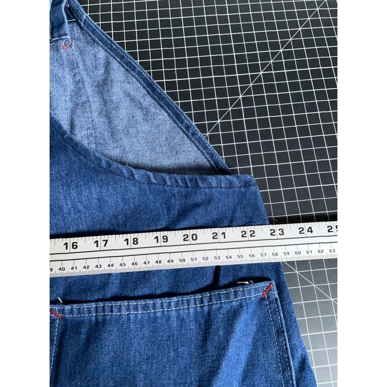 Vintage VTG Big Mac Denim Overalls 44 x 30 Blue Square Bak Union Workwear Size US 44 / EU 60 - 4 Thumbnail