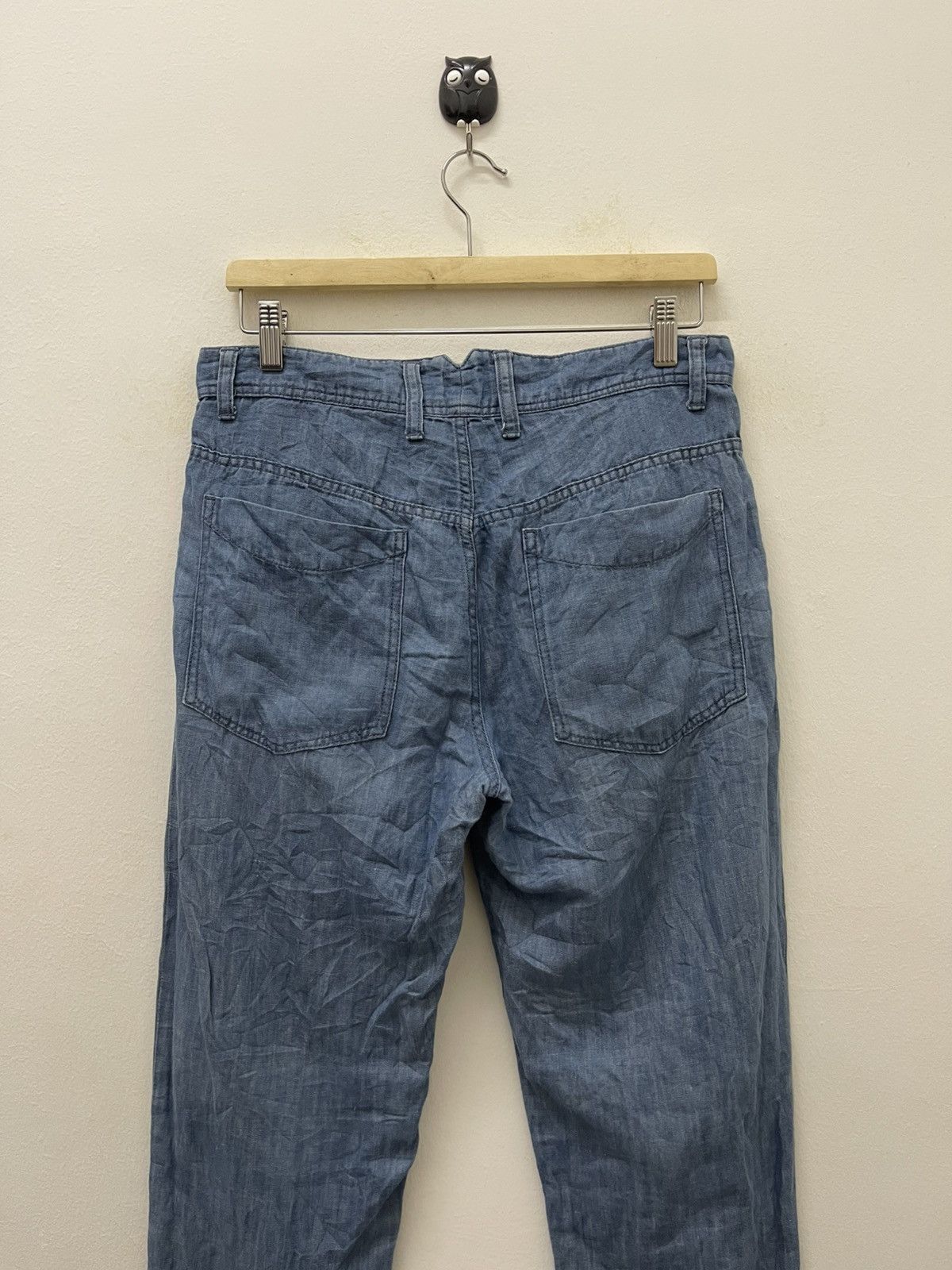 Katharine Hamnett London Rare Vintage KATHARINE HAMNETT LONDON Cotton Linen Pant Size US 30 / EU 46 - 3 Thumbnail