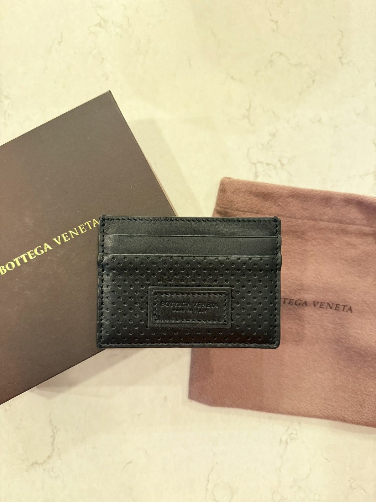Bottega Veneta Bottega Veneta Men’s Leggero Black Leather Card Case Size ONE SIZE - 1 Thumbnail