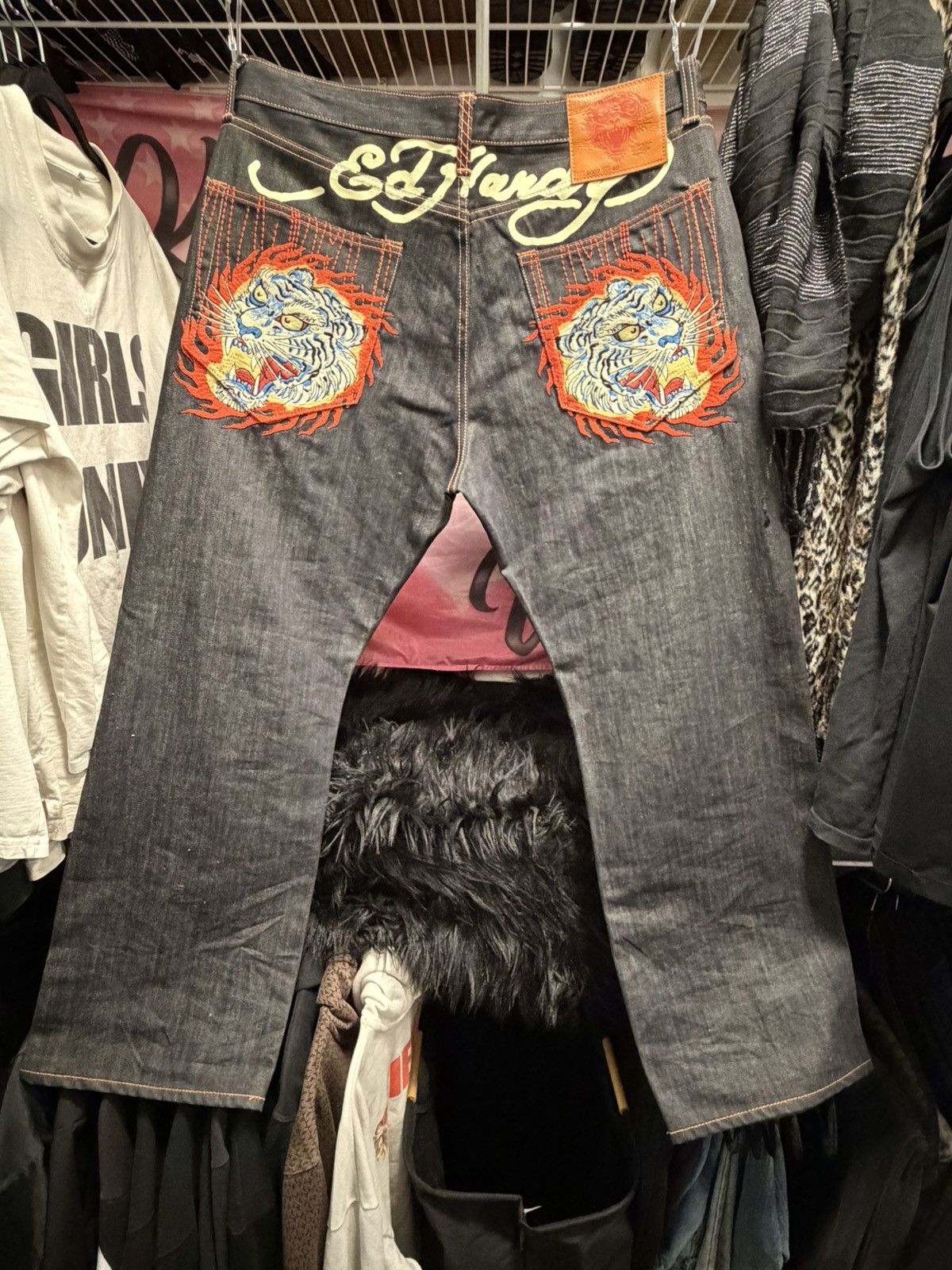 Ed Hardy Ed Hardy “Double Tiger” Denim Size US 40 / EU 56 - 1 Thumbnail