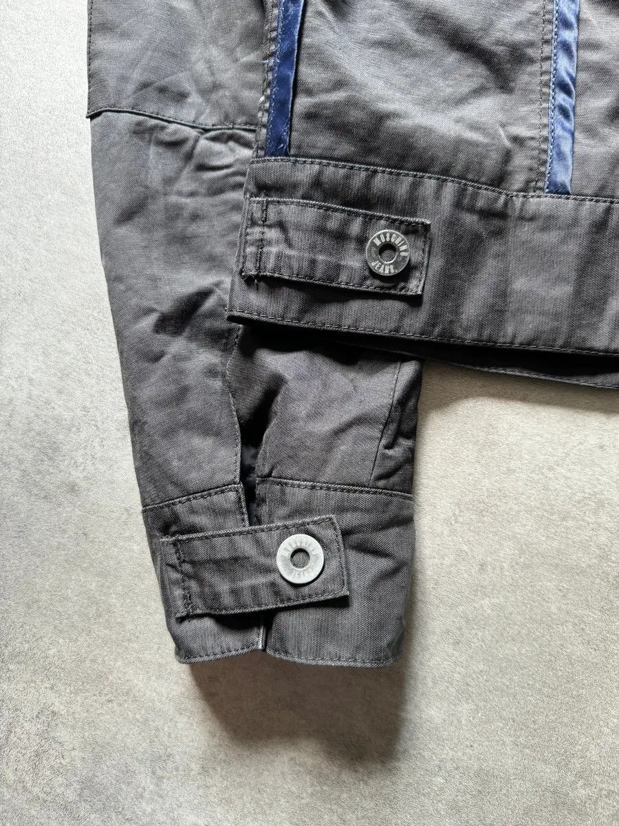2000s Moschino Black Light Racing Utility Jacket