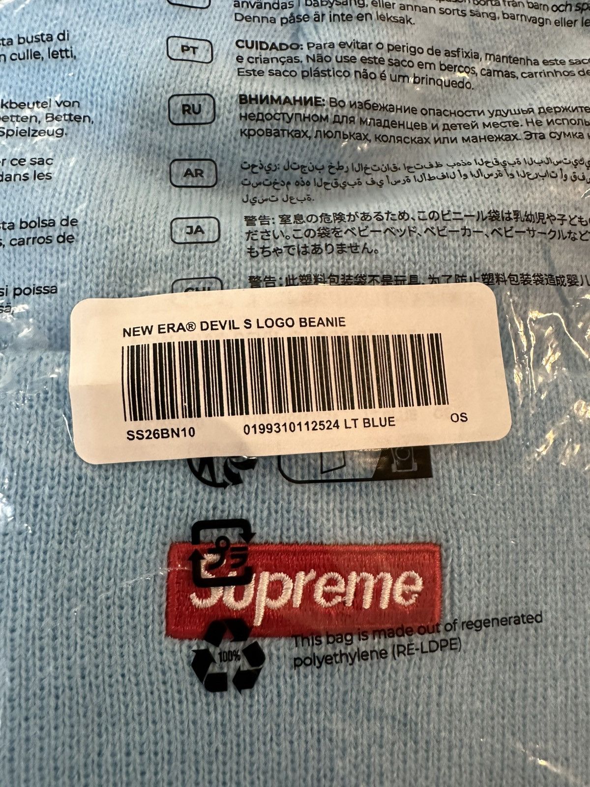 Supreme Supreme New Era Devil S Logo Beanie Size ONE SIZE - 3 Thumbnail