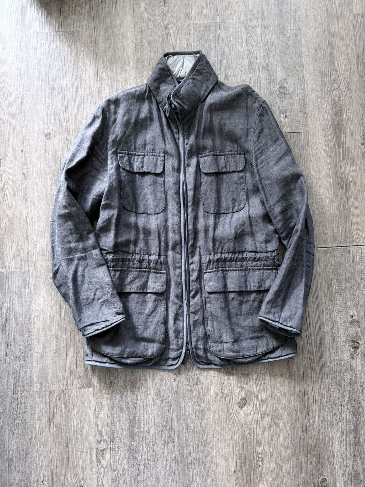 Armani Linen Field Jacket Size US M / EU 48-50 / 2 - 1 Thumbnail