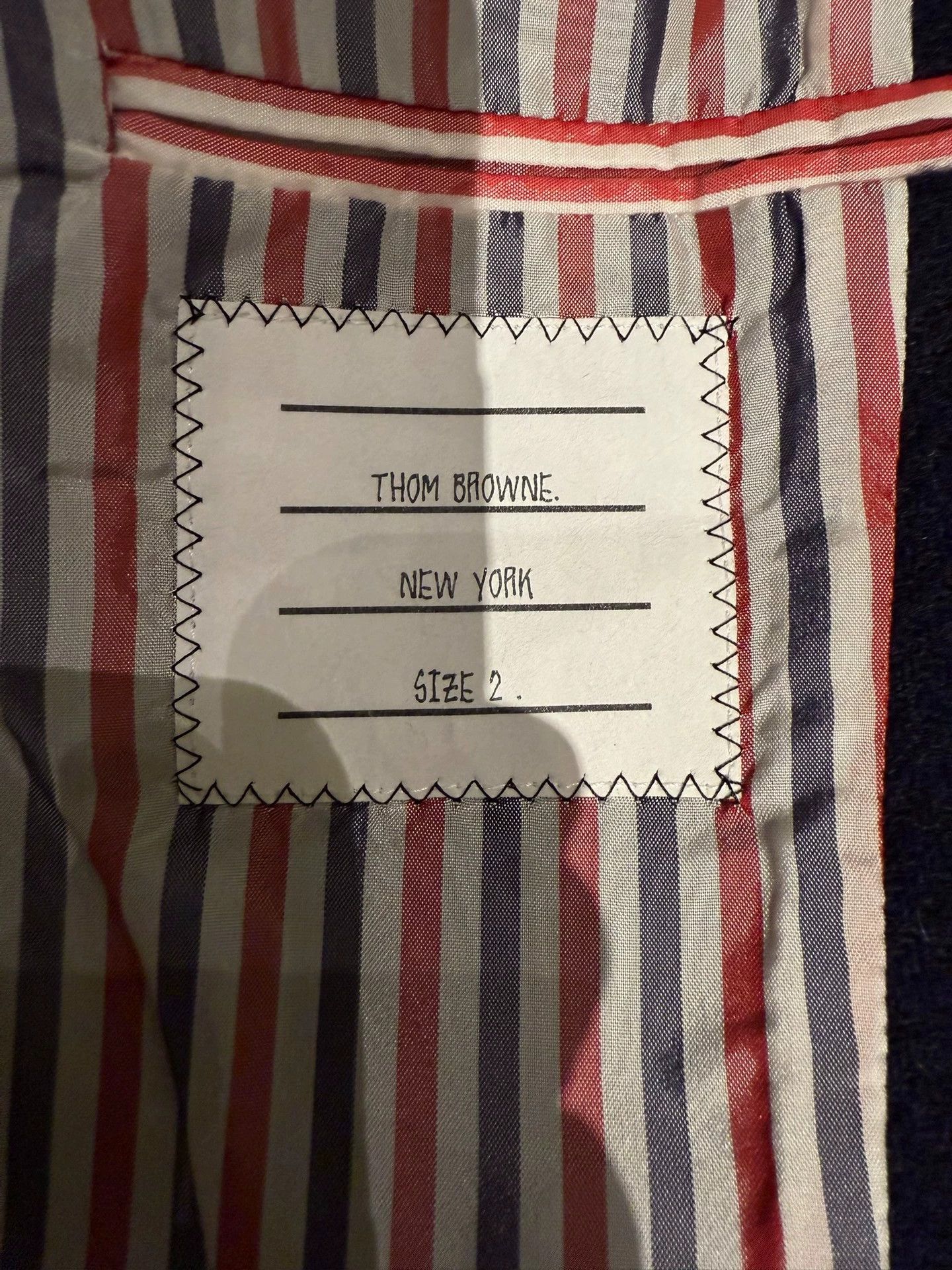 Thom Browne Thom Browne SS Raw Two-Tone Charcoal/Navy Slim Suit Size US M / EU 48-50 / 2 - 4 Thumbnail