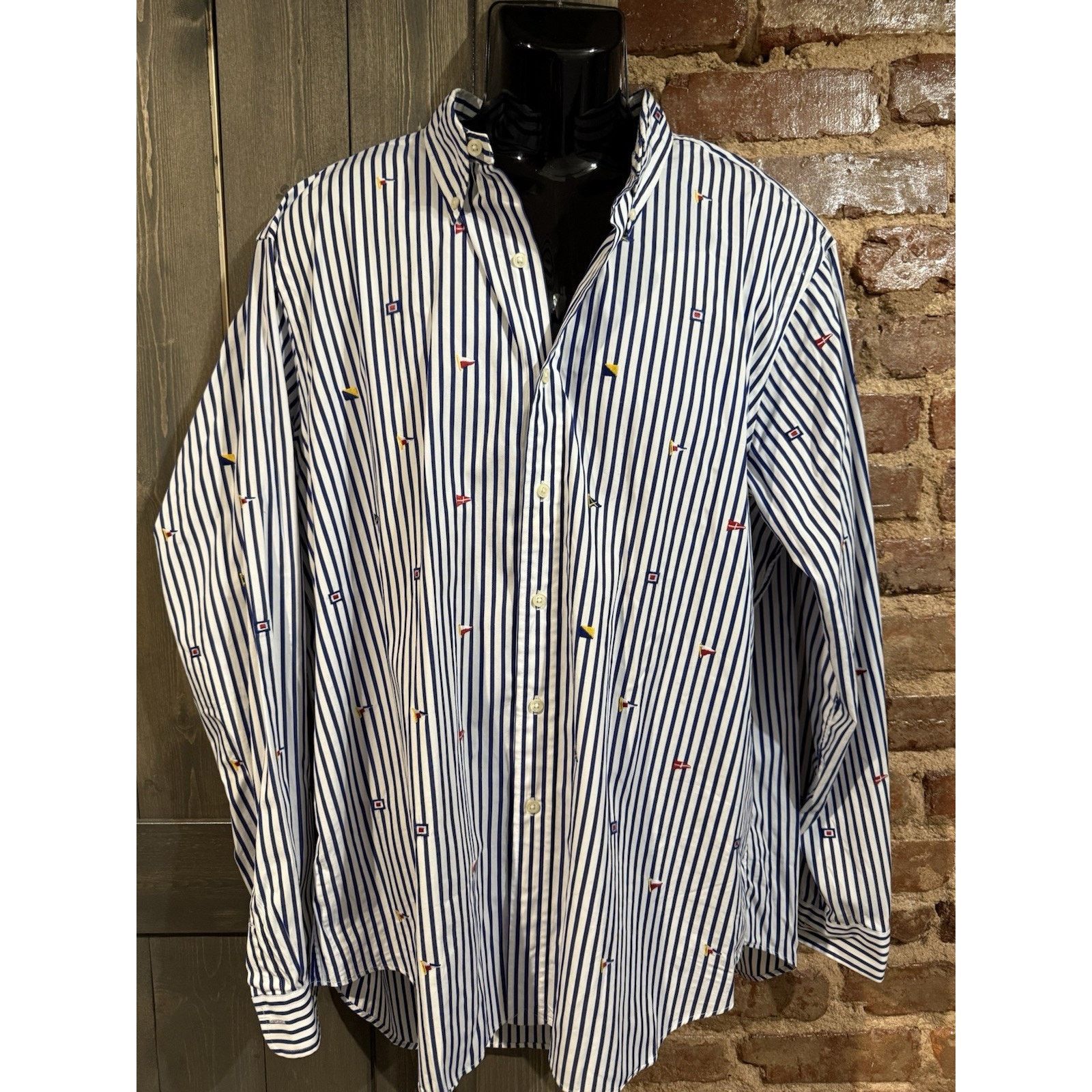 Ralph Lauren Ralph Lauren Blue Striped International Nautical Flag Sz 2XL Size US XXL / EU 58 / 5 - 2 Thumbnail