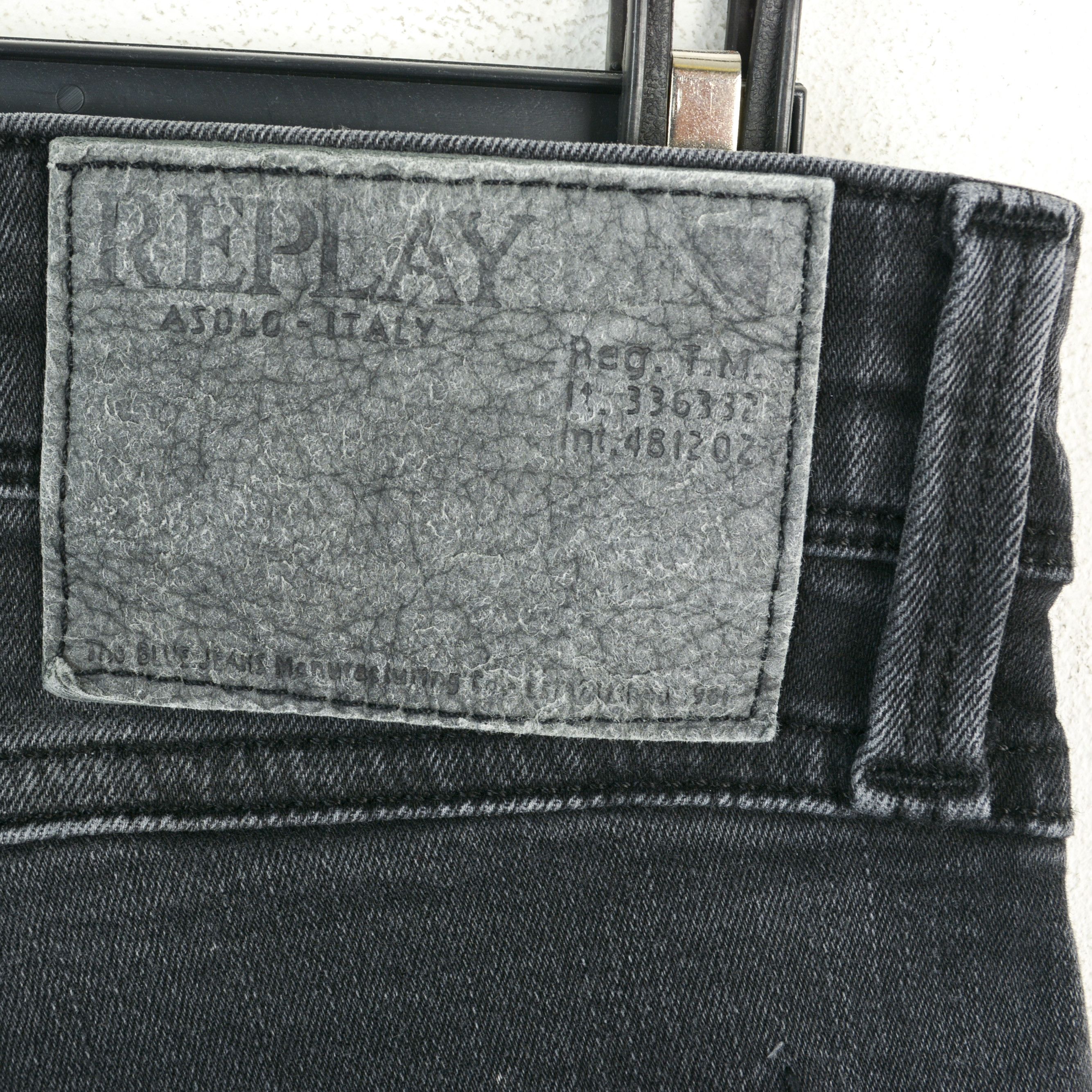 Replay Anbass W32 L32 Slim Fit Straight Jeans Denim Pants Trousers Size US 32 / EU 48 - 7 Thumbnail