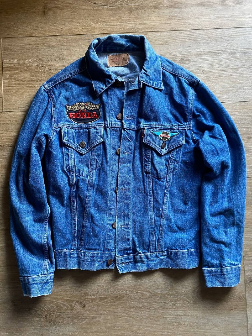 Honda Vintage Honda Patch Denim Jacket Levi’s Style Biker Size US M / EU 48-50 / 2 - 1 Thumbnail