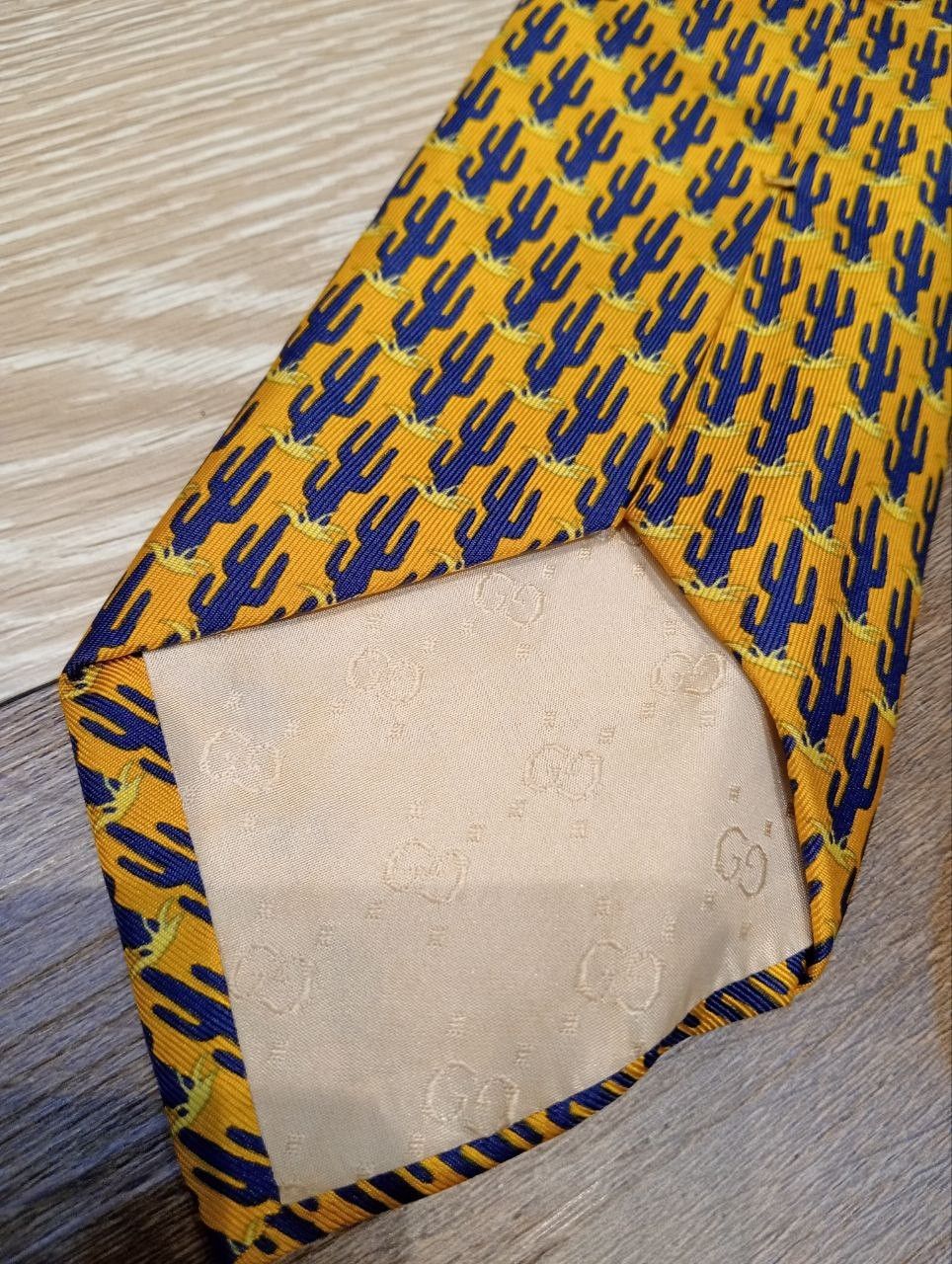 Gucci VINTAGE GUCCI SILK TIE Size ONE SIZE - 5 Thumbnail