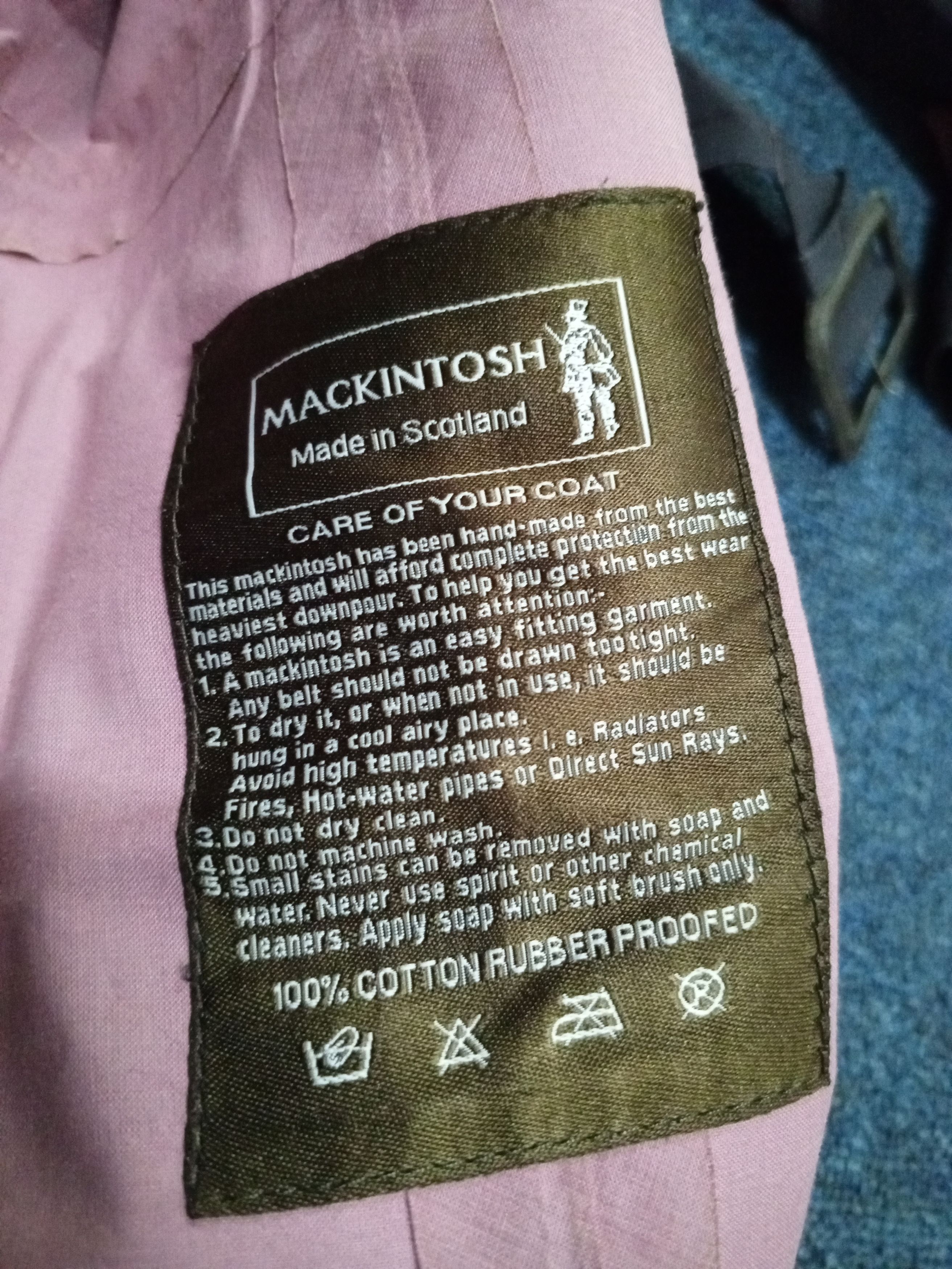 Mackintosh 🔥Y60-02 ID🔥MACKINTOSH-SCOTLAND LONG COAT Size US L / EU 52-54 / 3 - 15 Thumbnail