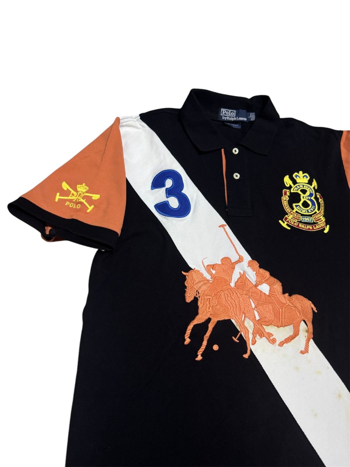 Polo Ralph Lauren × Ralph Lauren Vtg 90’s PRL Checkered Big Polo Champion Cup Size US L / EU 52-54 / 3 - 1 Thumbnail
