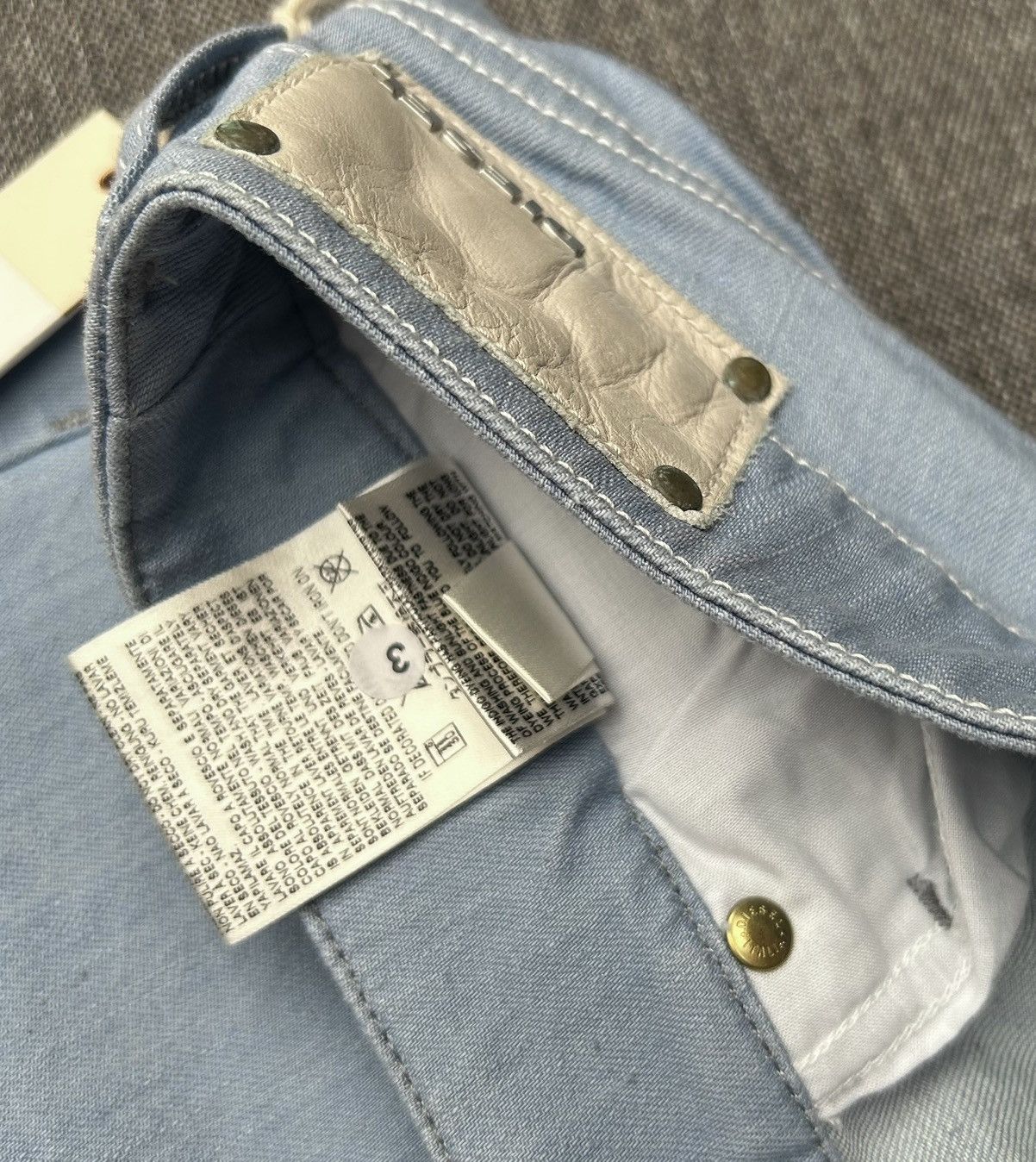 Diesel Vintage Y2K Diesel Blue Denim Knee Length Shorts Size 28 Size 28" / US 6 / IT 42 - 11 Thumbnail