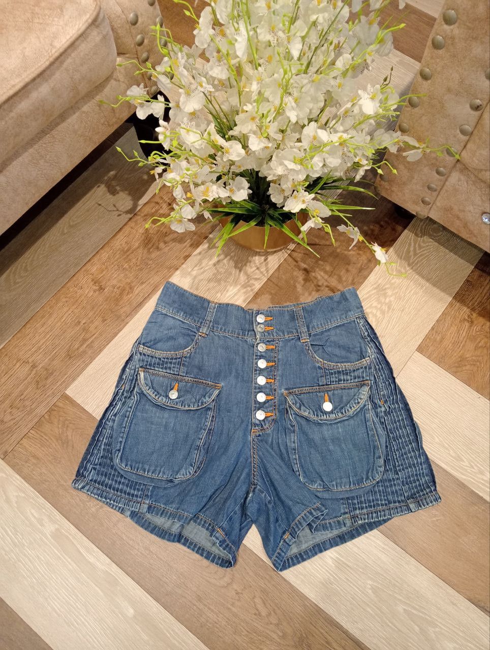 Issey Miyake VINTAGE SUNAOKUWAHARA ISSEY MIYAKE BUTTON SHORTPANTS Size US 33 - 1 Thumbnail