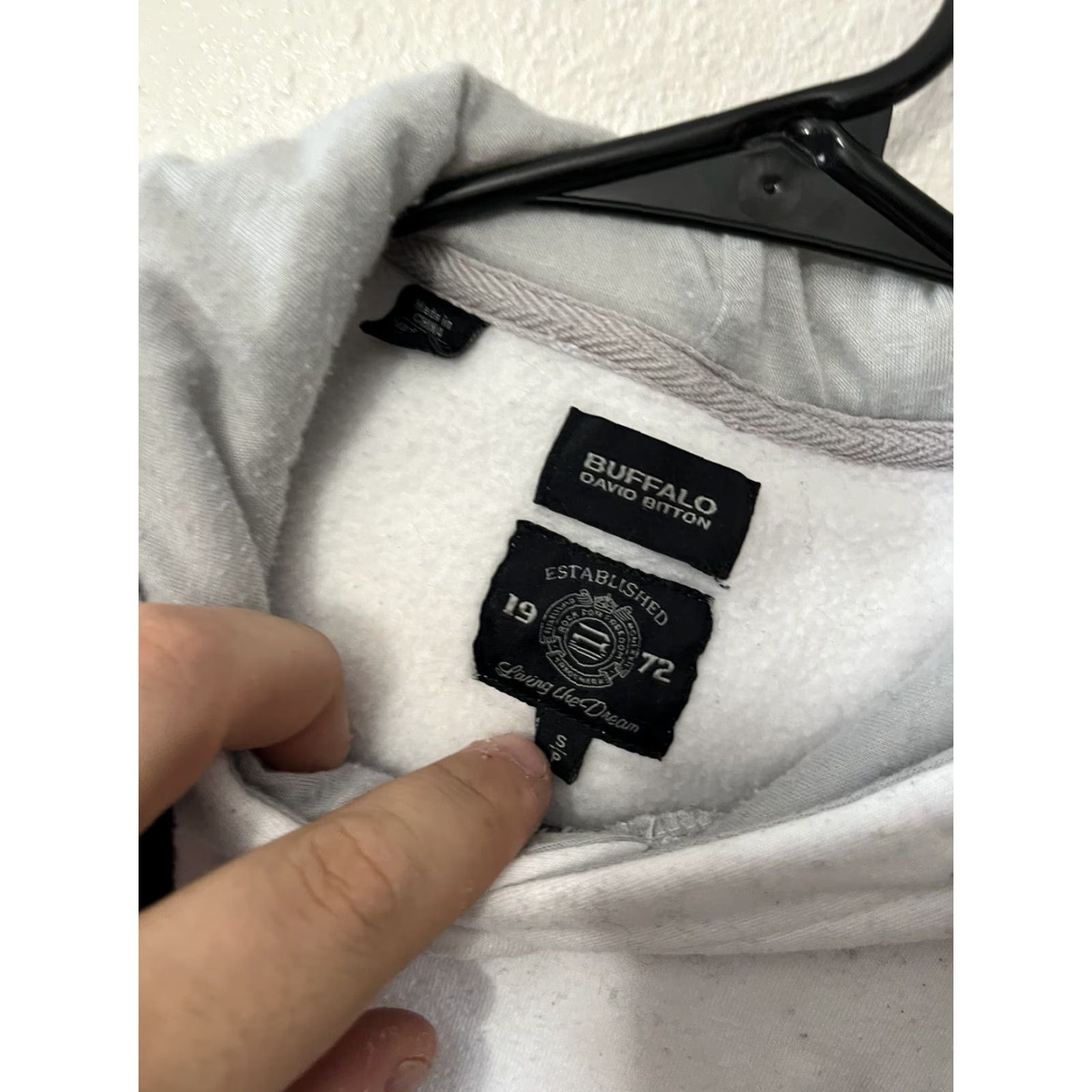 Buffalo David Bitton Buffalo by David Bitton Live Free Jacket Small White Gray Pullover Hoodie Logo Zip Size US S / EU 44-46 / 1 - 4 Thumbnail