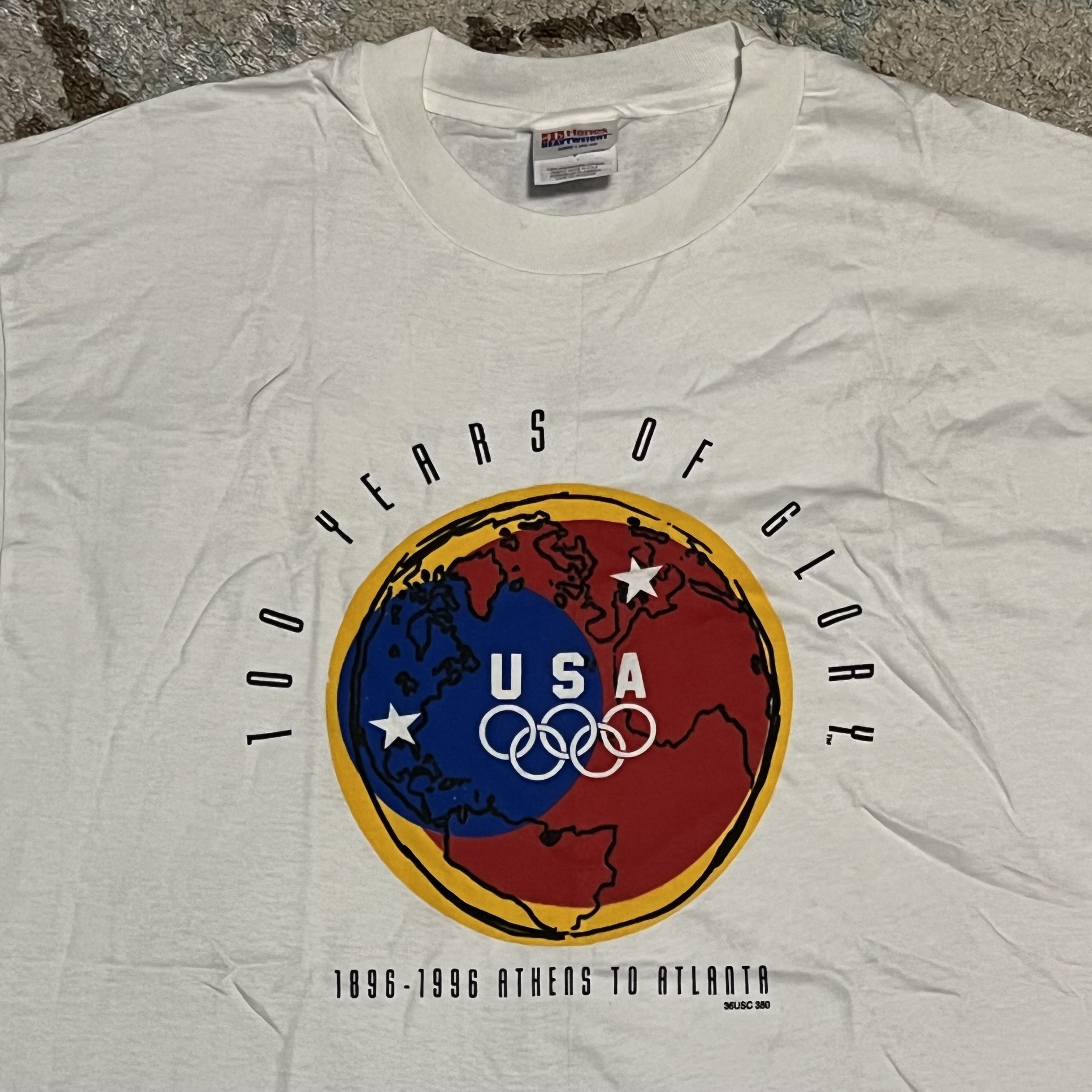 USA Olympics × Vintage Vintage USA Olympics 100 Years of Glory Shirt Large 1996 Size US L / EU 52-54 / 3 - 1 Thumbnail