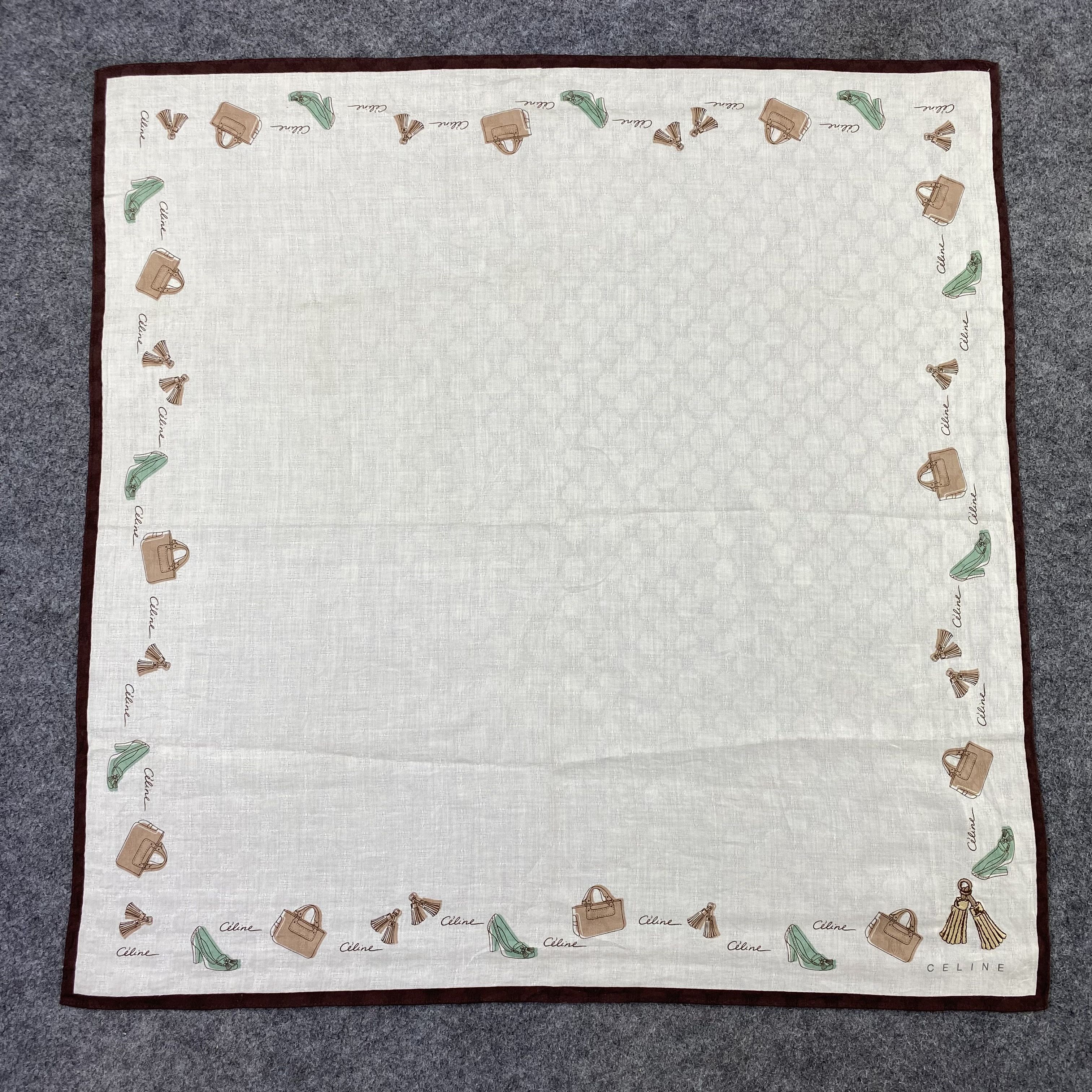 Celine Celine Handkerchief Neckerchief Bandana-B1688 Size ONE SIZE - 3 Thumbnail