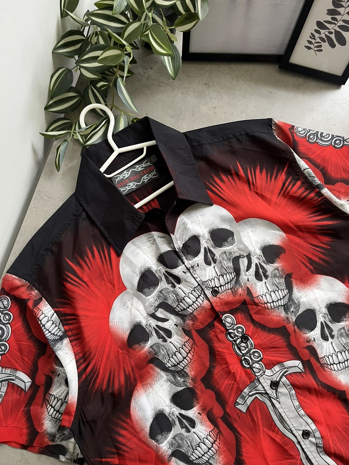 Other Rick Ass Crew Skulls Button Ups Shirt Mens L Size US L / EU 52-54 / 3 - 2 Thumbnail