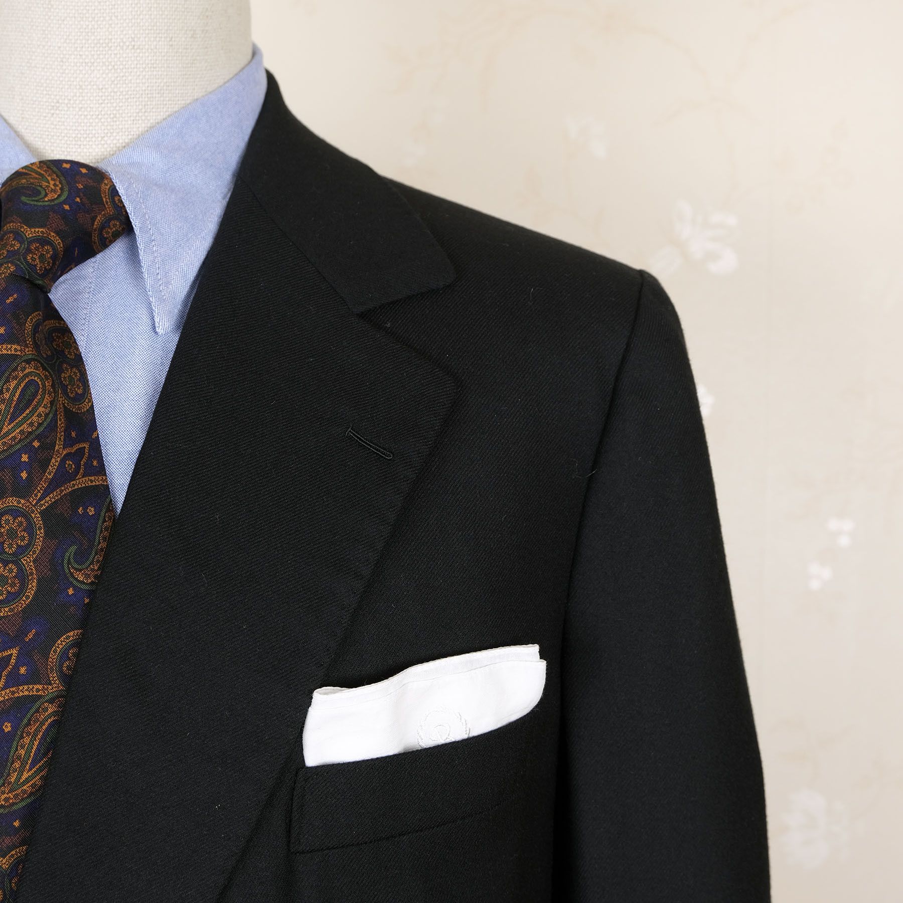Hermes Hermès, black bespoke cashmere jacket, size 46UK or 48UK Size 46R - 2 Thumbnail