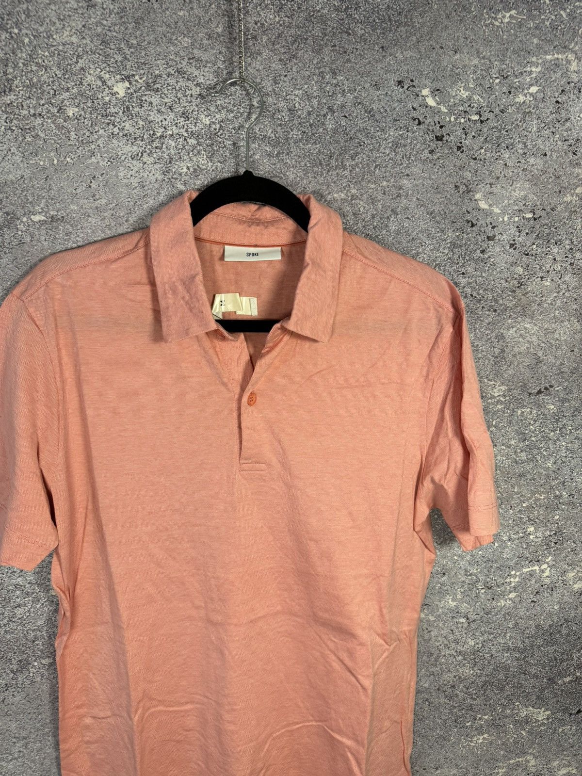 SPOKE Spoke London Polo Shirt Mens Rose Collar Stripes M size Size US M / EU 48-50 / 2 - 3 Thumbnail