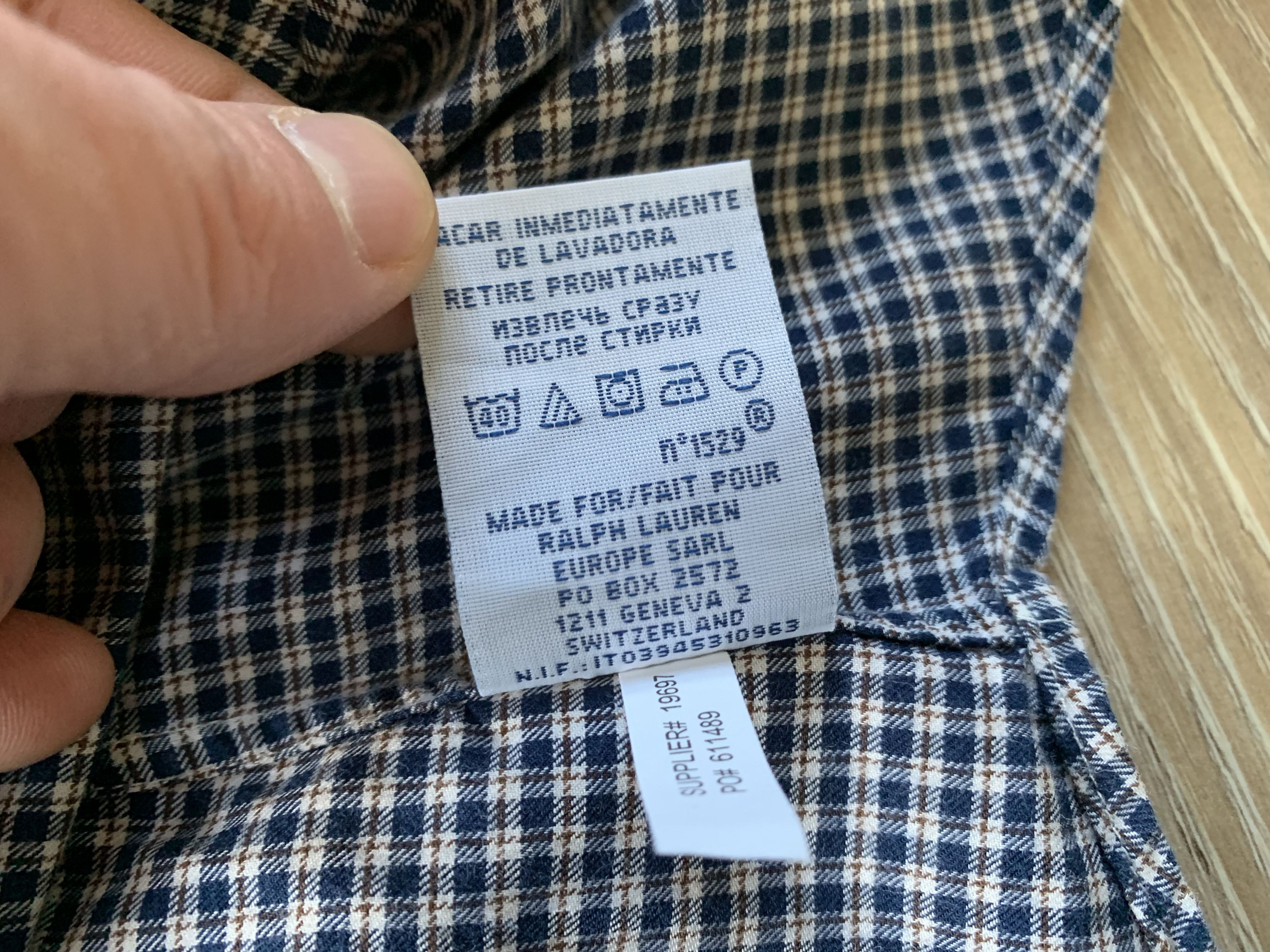 Polo Ralph Lauren × Ralph Lauren × Vintage Polo Ralph Lauren Custom Fit Plaid Long Sleeve Shirt Size US S / EU 44-46 / 1 - 11 Thumbnail