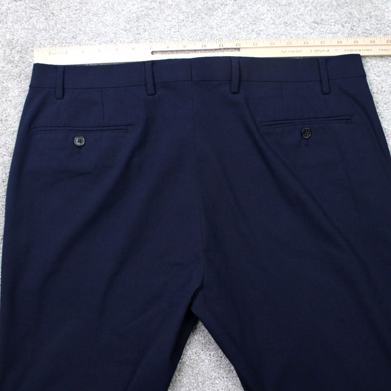 Ralph Lauren LAUREN Ralph Lauren Pants Mens 40x30 Blue Flat Front Polyester/Viscose Stretch Dress Pants Regular Mens Blue 90s Preppy Style Size US 40 / EU 56 - 7 Thumbnail