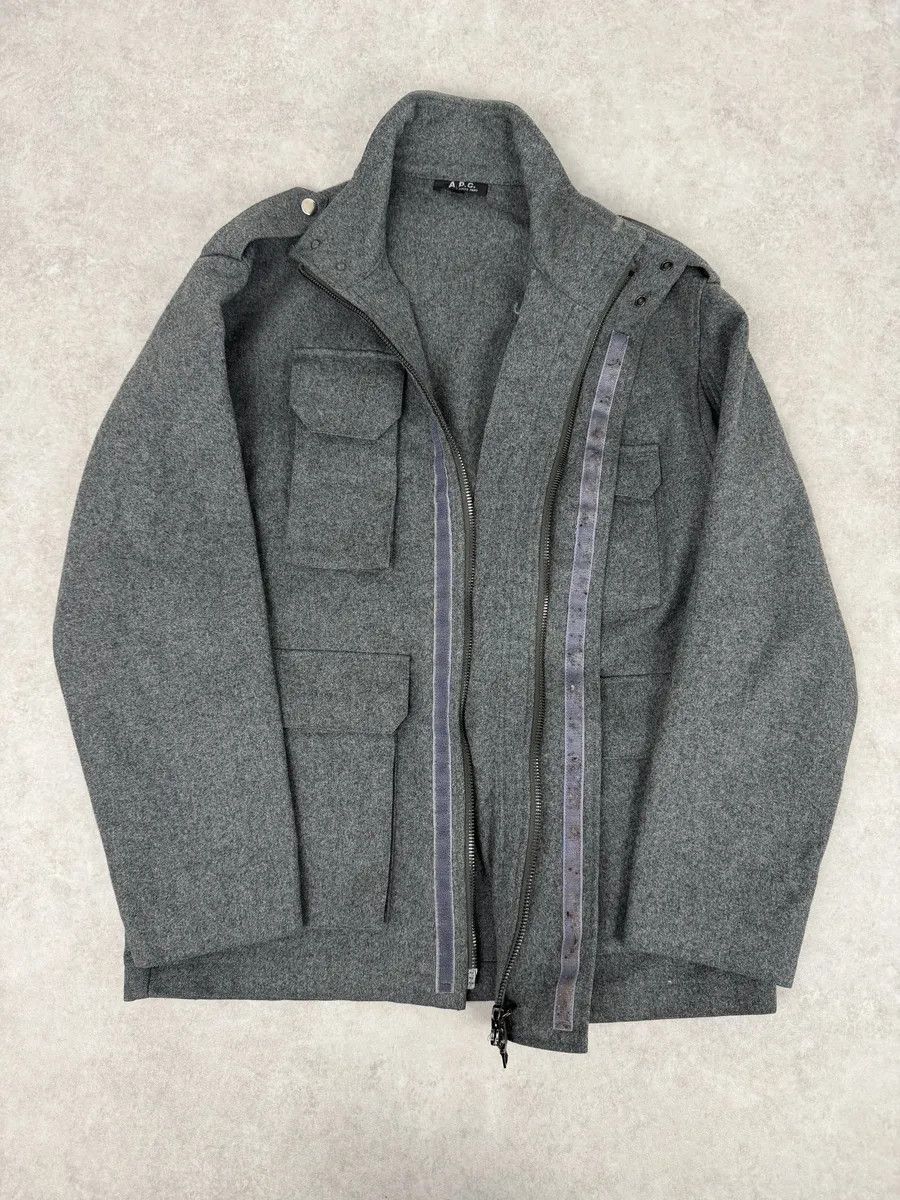 A.P.C. A.P.C. Imperial Grey Wool Parka Jacket Size US S / EU 44-46 / 1 - 6 Thumbnail