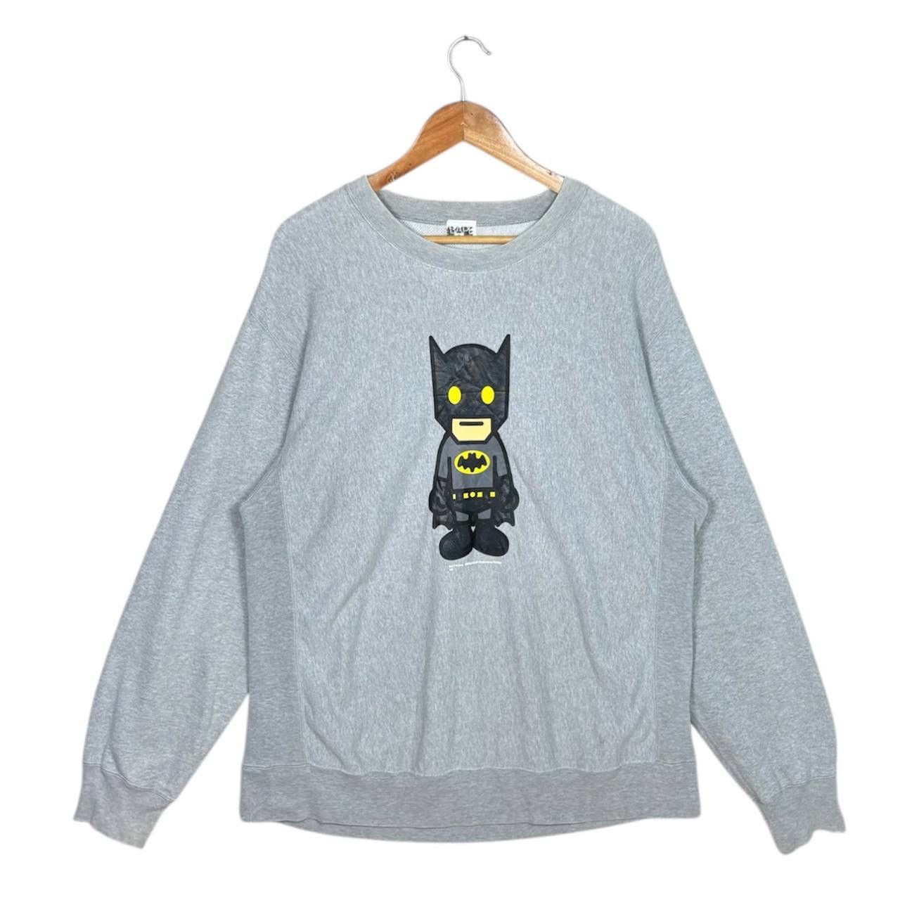 Bape Vintage A Bathing Ape BAPE x DC Comics Batman Sweatshirt Size US L / EU 52-54 / 3 - 1 Thumbnail