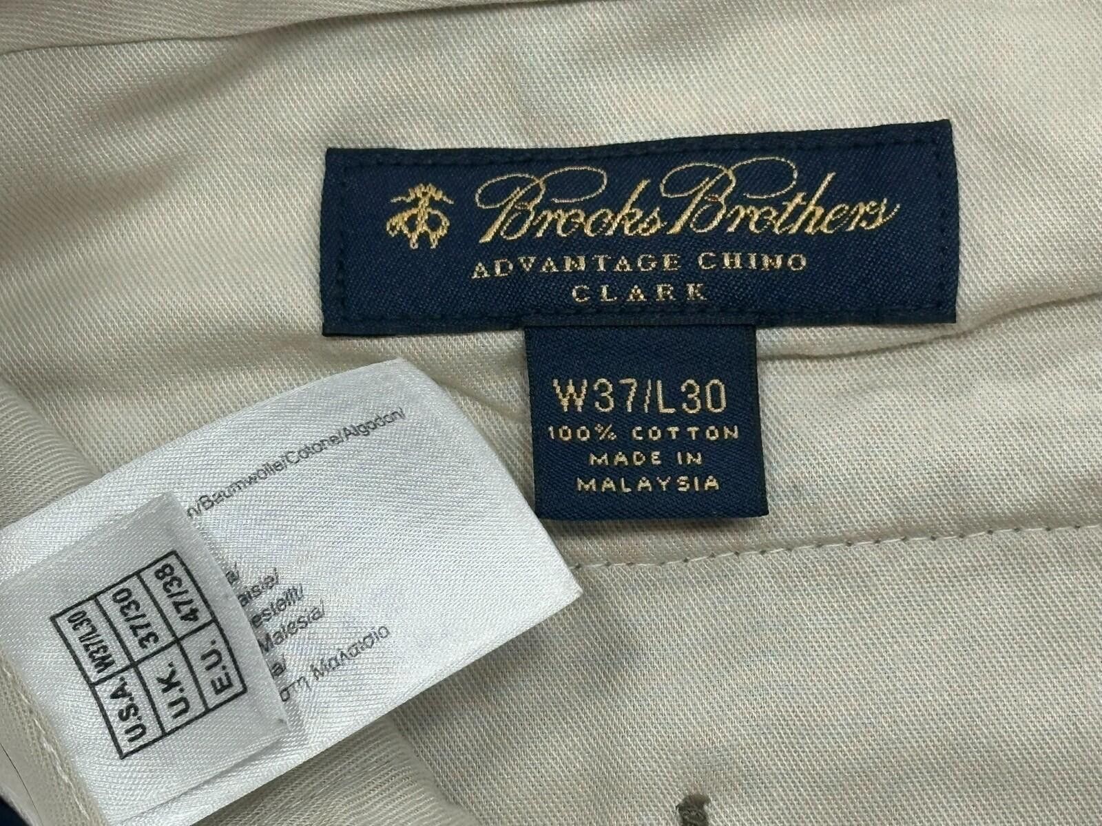 Brooks Brothers Brooks Bros Advantage Clark Cotton Chinos Brown Mens 37/30 Size US 37 - 6 Thumbnail