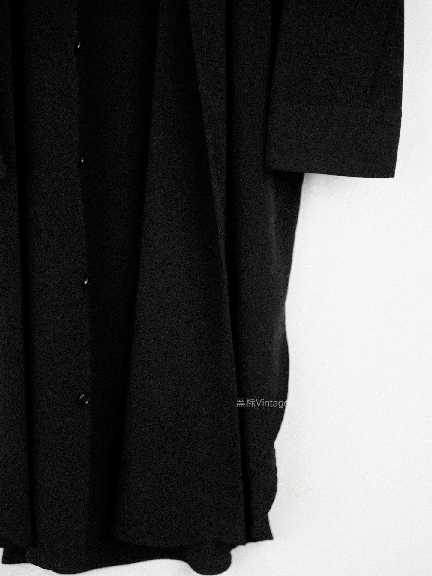 Yohji Yamamoto Yohji Yamamoto 19AW Vtg Triacetate Long Shirt Unisex 9/10 Size US L / EU 52-54 / 3 - 4 Thumbnail