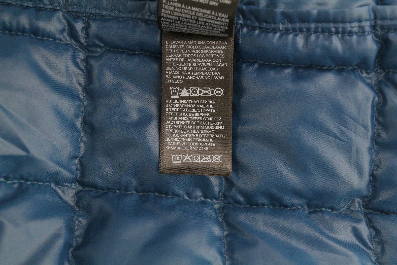 The North Face L Dark Blue Insulated Quilted Thermoball Eco Puffer 83721 Size US L / EU 52-54 / 3 - 9 Thumbnail