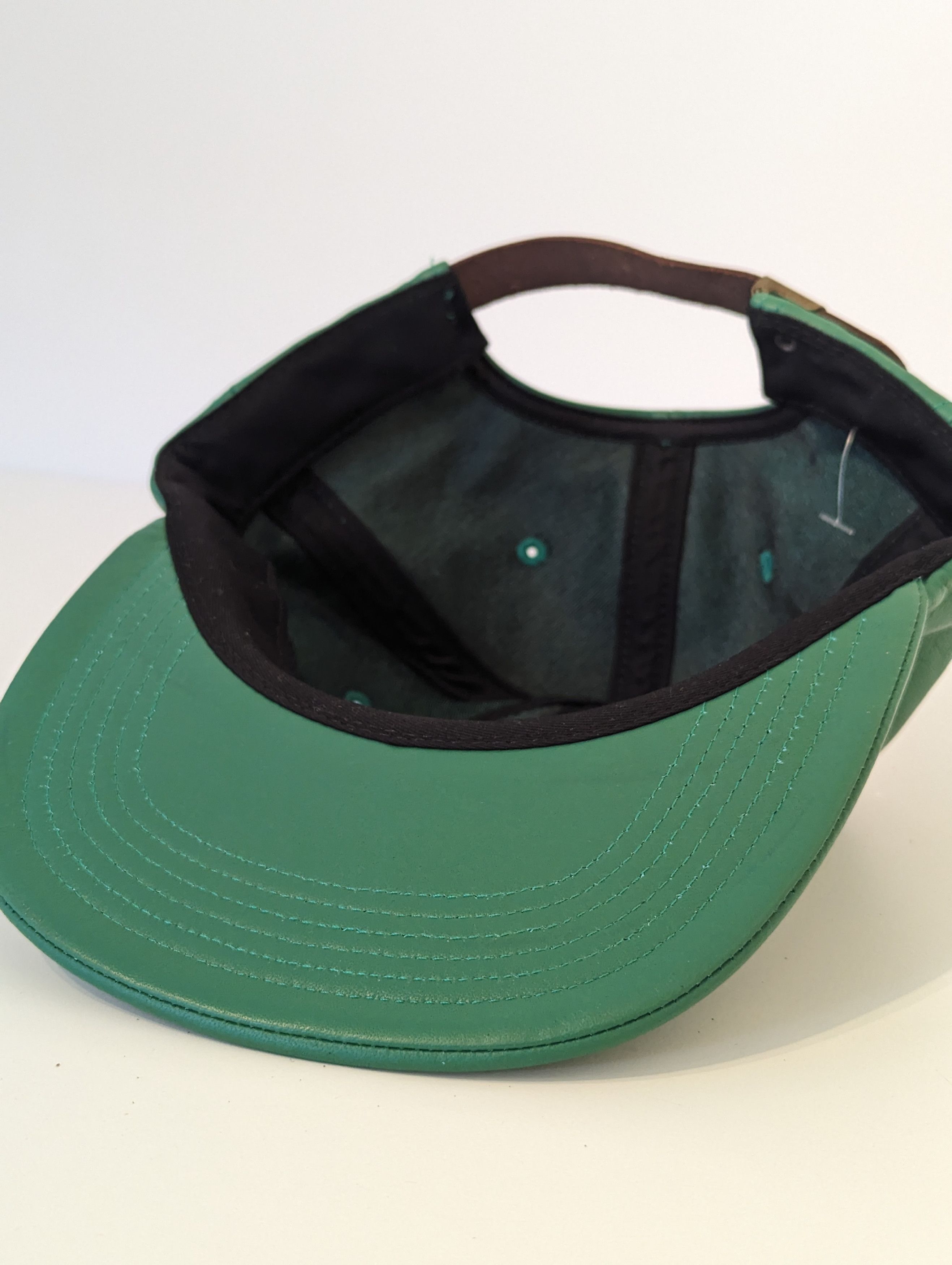 Supreme Supreme Leather Classic Logo 6-Panel Green Size ONE SIZE - 7 Thumbnail