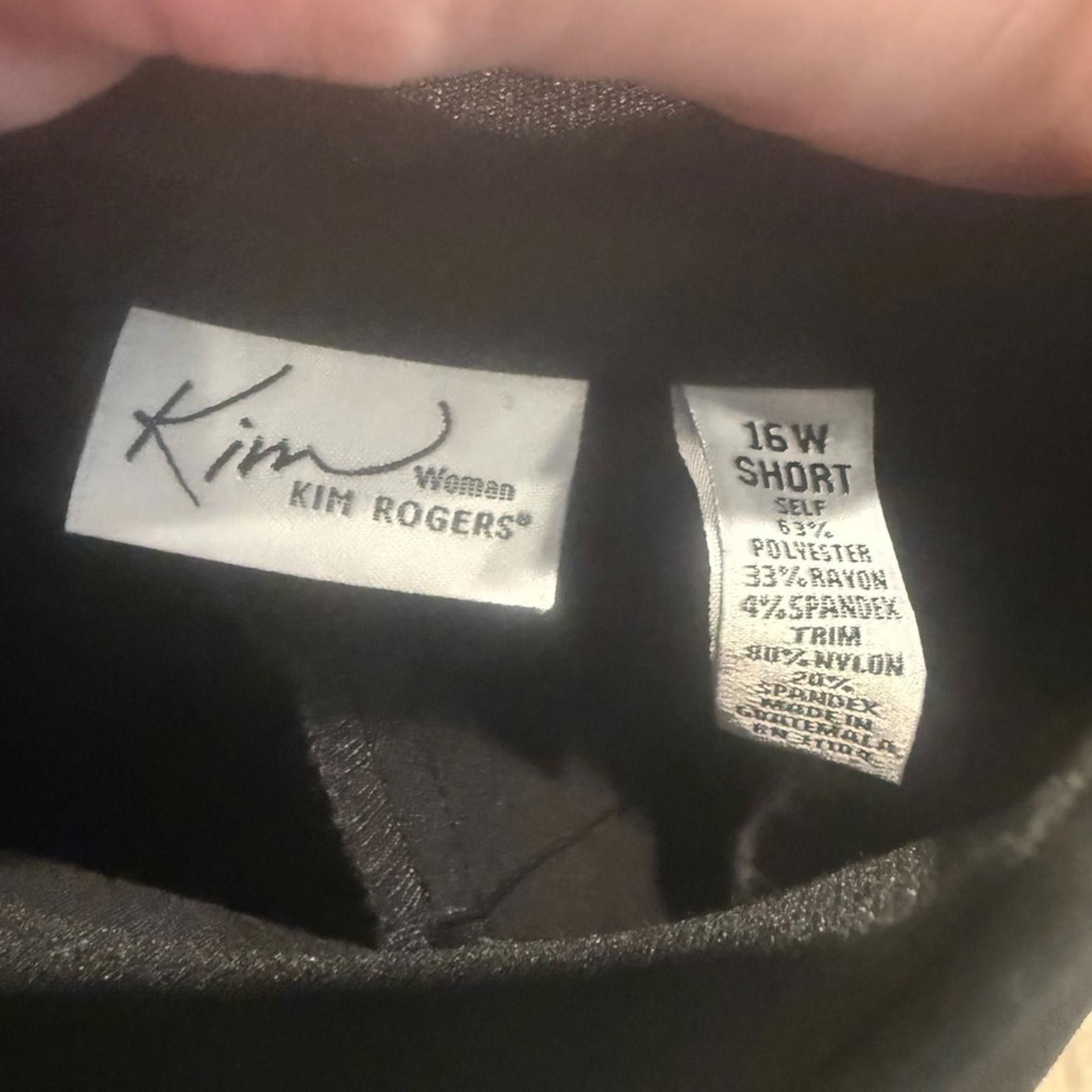 Designer Kim Rogers Black and Gray Women's Jacket Size XL / US 12-14 / IT 48-50 - 3 Thumbnail
