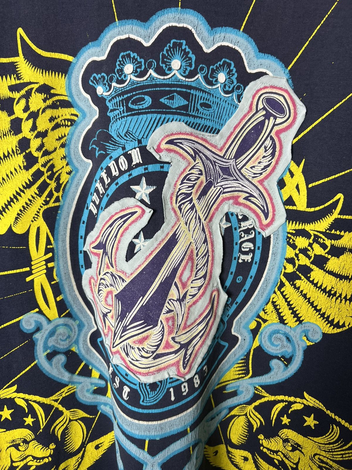 Raw State RAWBLUE Affliction Style All Over Printed Tee Men’s T-Shirt Size US XL / EU 56 / 4 - 6 Thumbnail