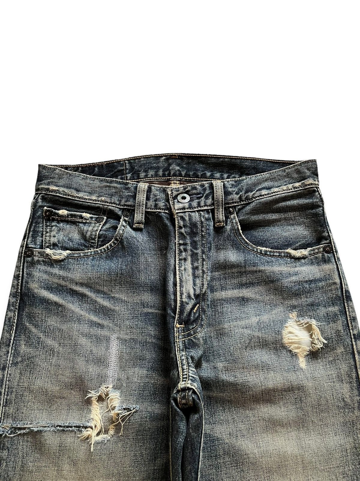 Levi's × Levi's Vintage Clothing Vintage 90s Levis 502 Distressed Mud Wash Loose Jeans Size US 29 - 4 Thumbnail