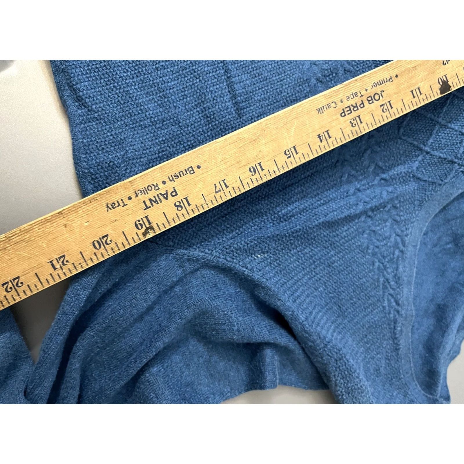 Talbots Talbots Sweater Medium Blue Cotton V Neck Pullover Long Sleeve Women's Size M / US 6-8 / IT 42-44 - 5 Thumbnail