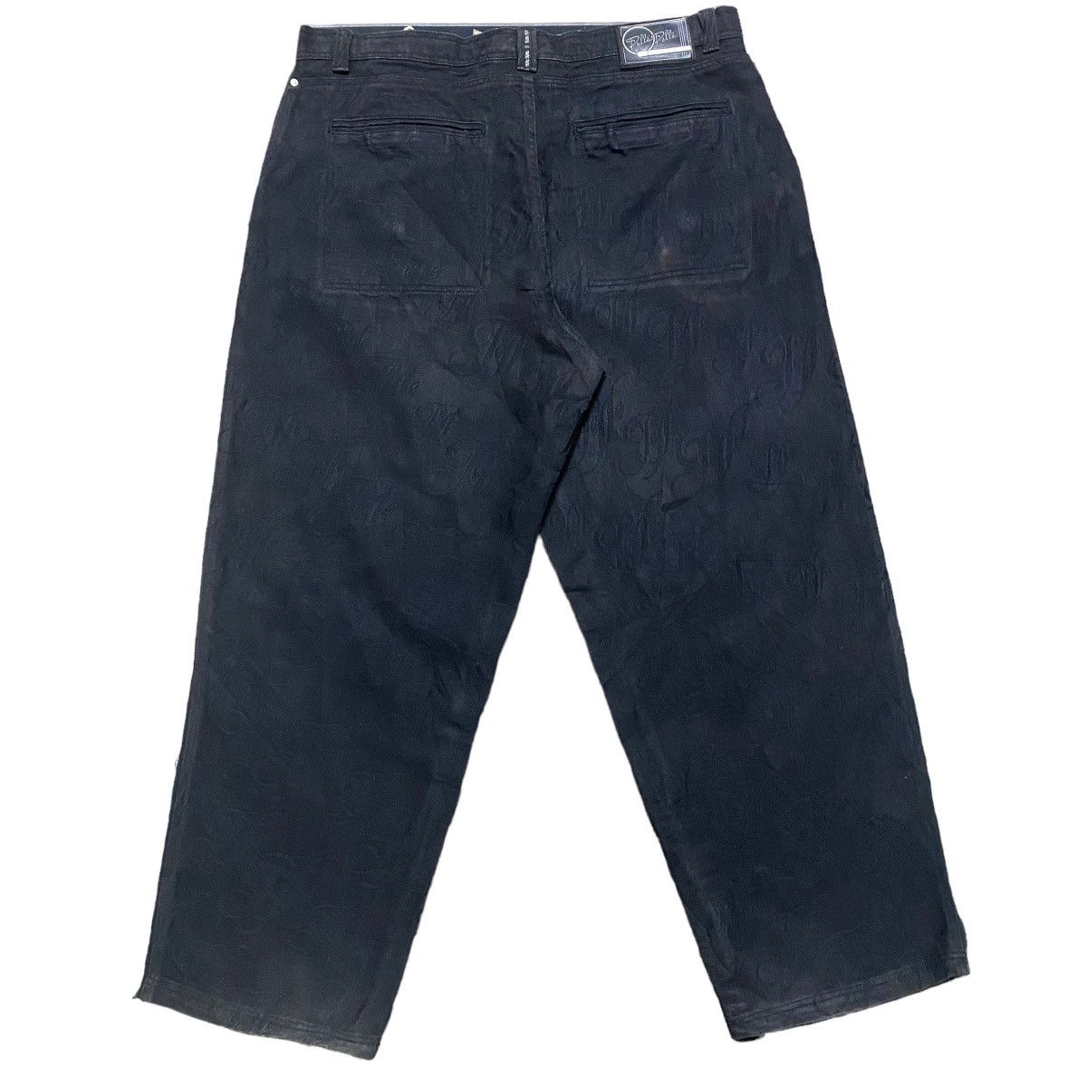 Marc Buchanan Vintage Pelle Pelle Monogram Denim Baggy Pants Size US 44 / EU 60 - 3 Thumbnail