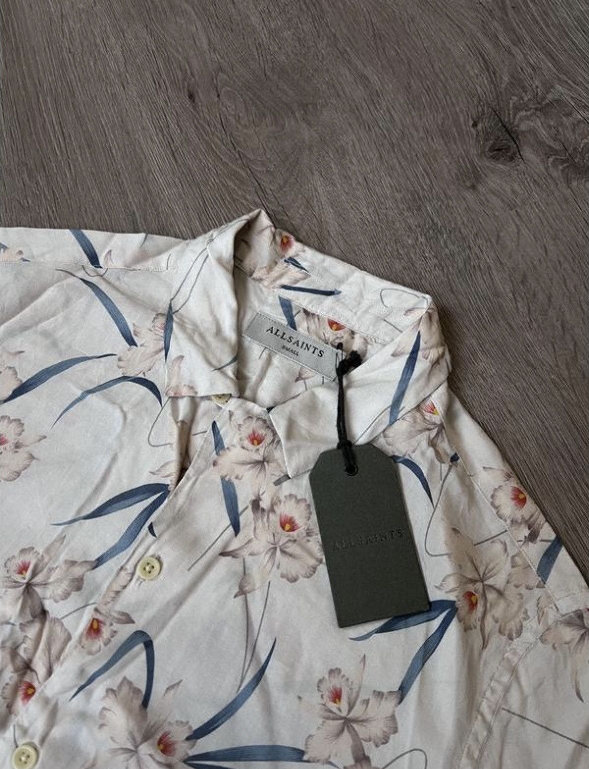 NWT Allsaints Aaru Shirt Summer Beach Hawaiian Floral