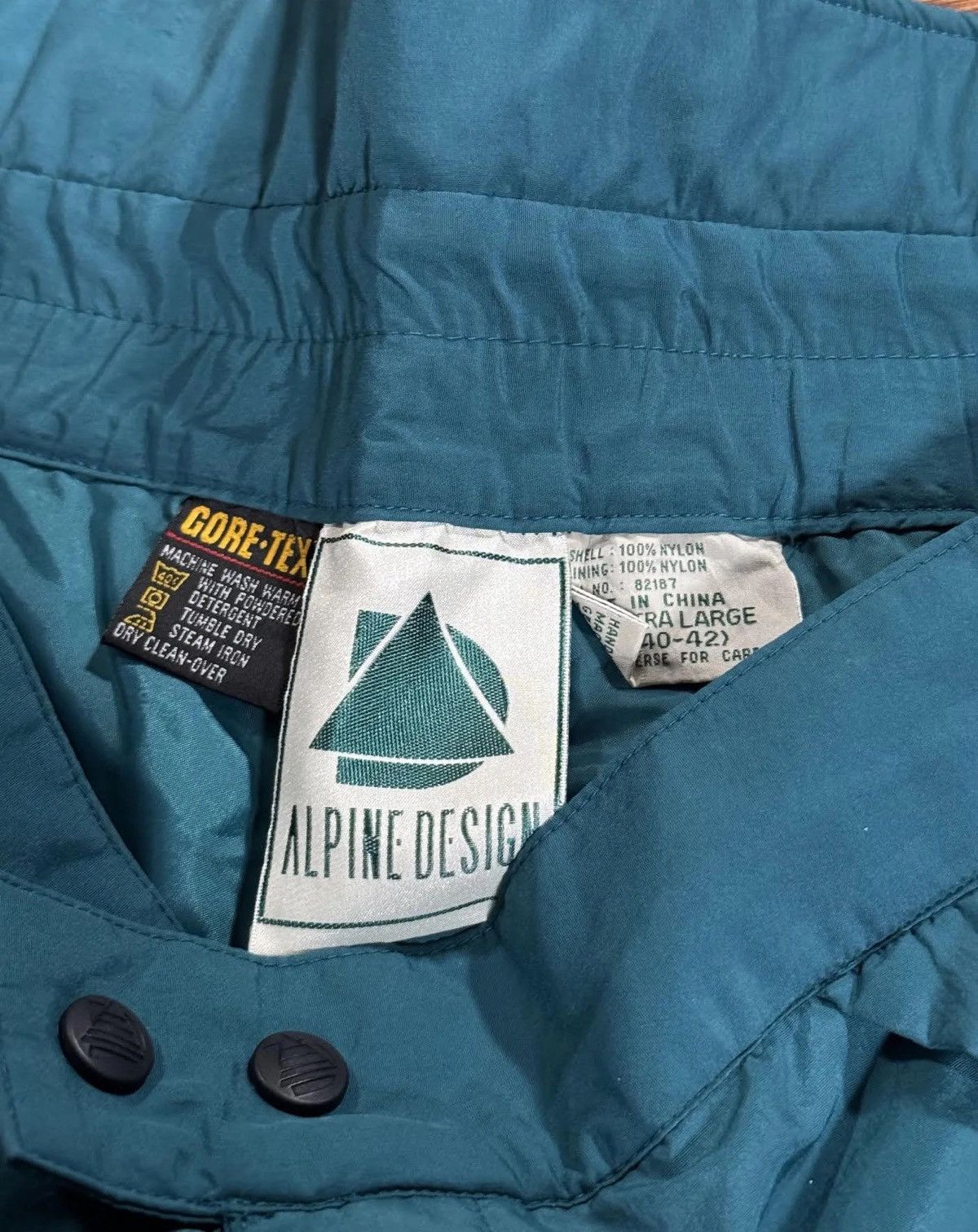Goretex Vintage Alpine Design Gore-Tex Teal Pants (Size XL) Size US 38 / EU 54 - 3 Thumbnail